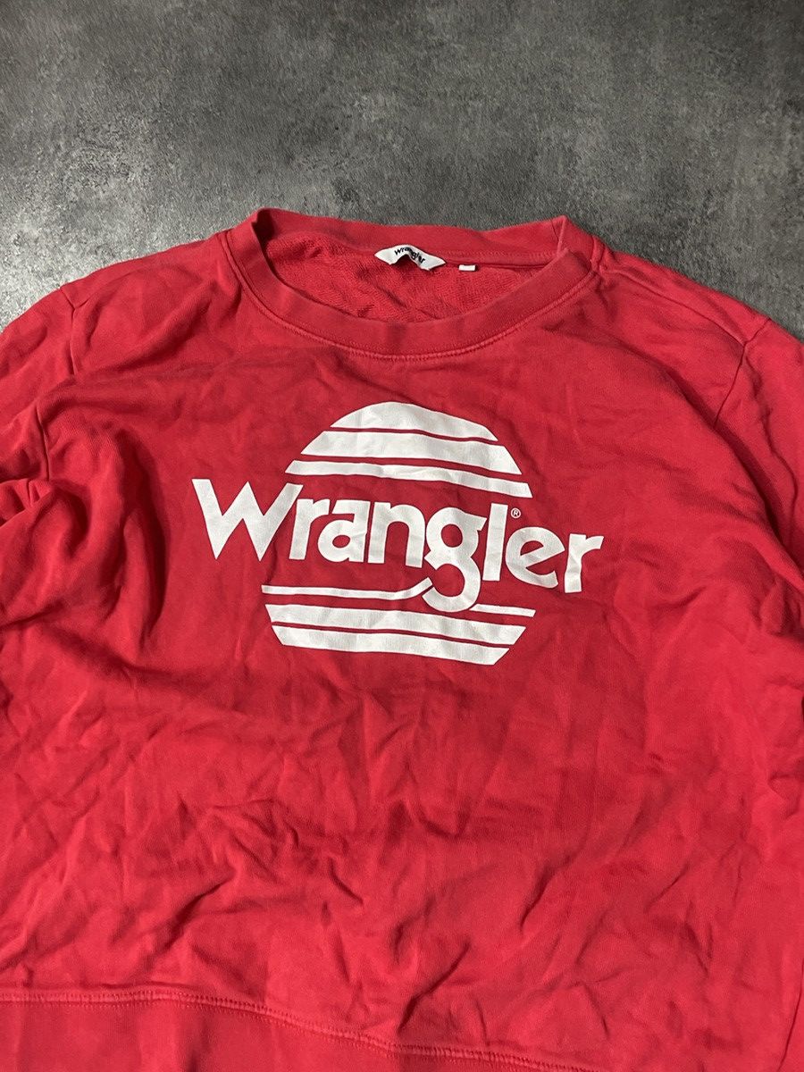 Vintage Wrangler Sweatshirt Big Logo Spellout Streetwear Solid Size M / US 6-8 / IT 42-44 - 2 Thumbnail