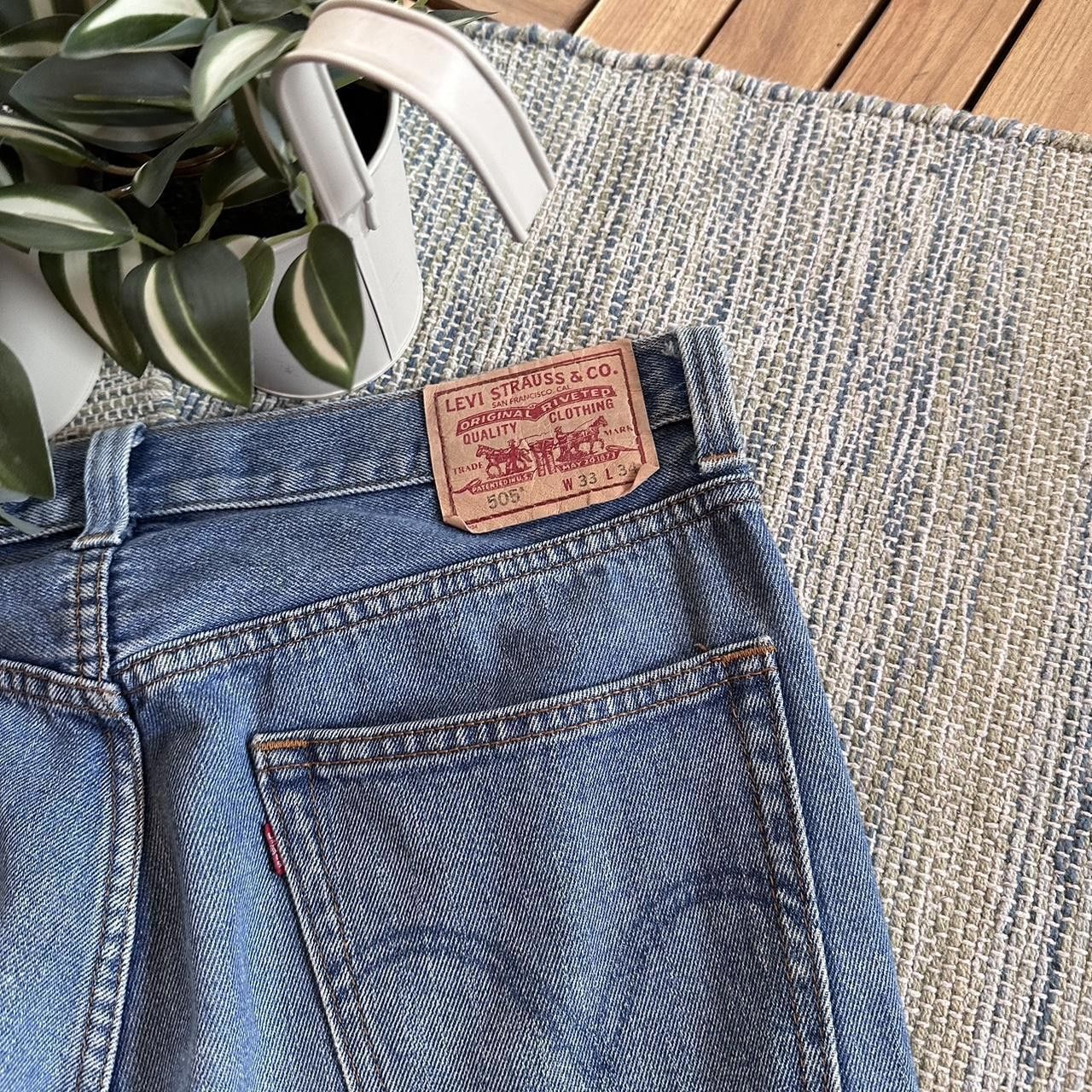 Levi's Vintage Y2K Levis Denim Pants Trousers Size US 33 - 3 Thumbnail