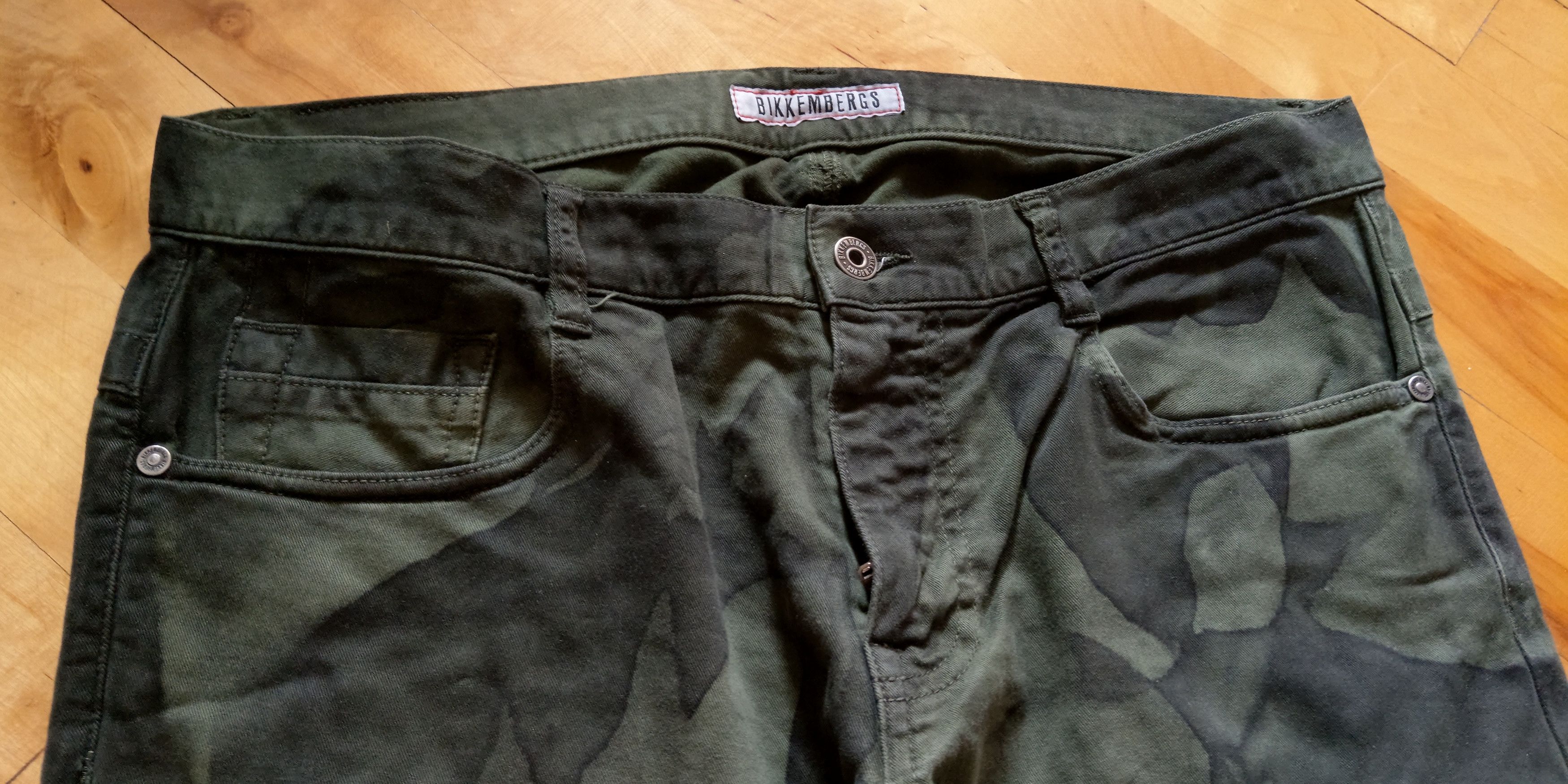 Dirk Bikkembergs Brush Painted Camo Pants BIKKEMBERGS Rare Trousers Fitted Size US 33 - 10 Thumbnail