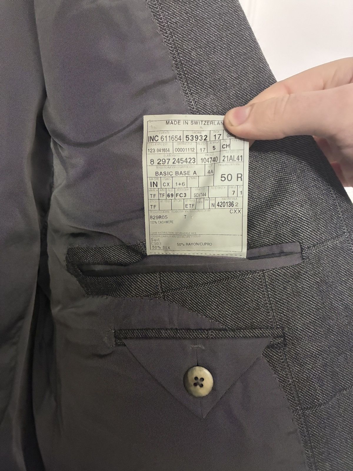 Tom Ford Tom ford grey check base a cashmere suit uk 40 it 50 Size 40R - 4 Thumbnail