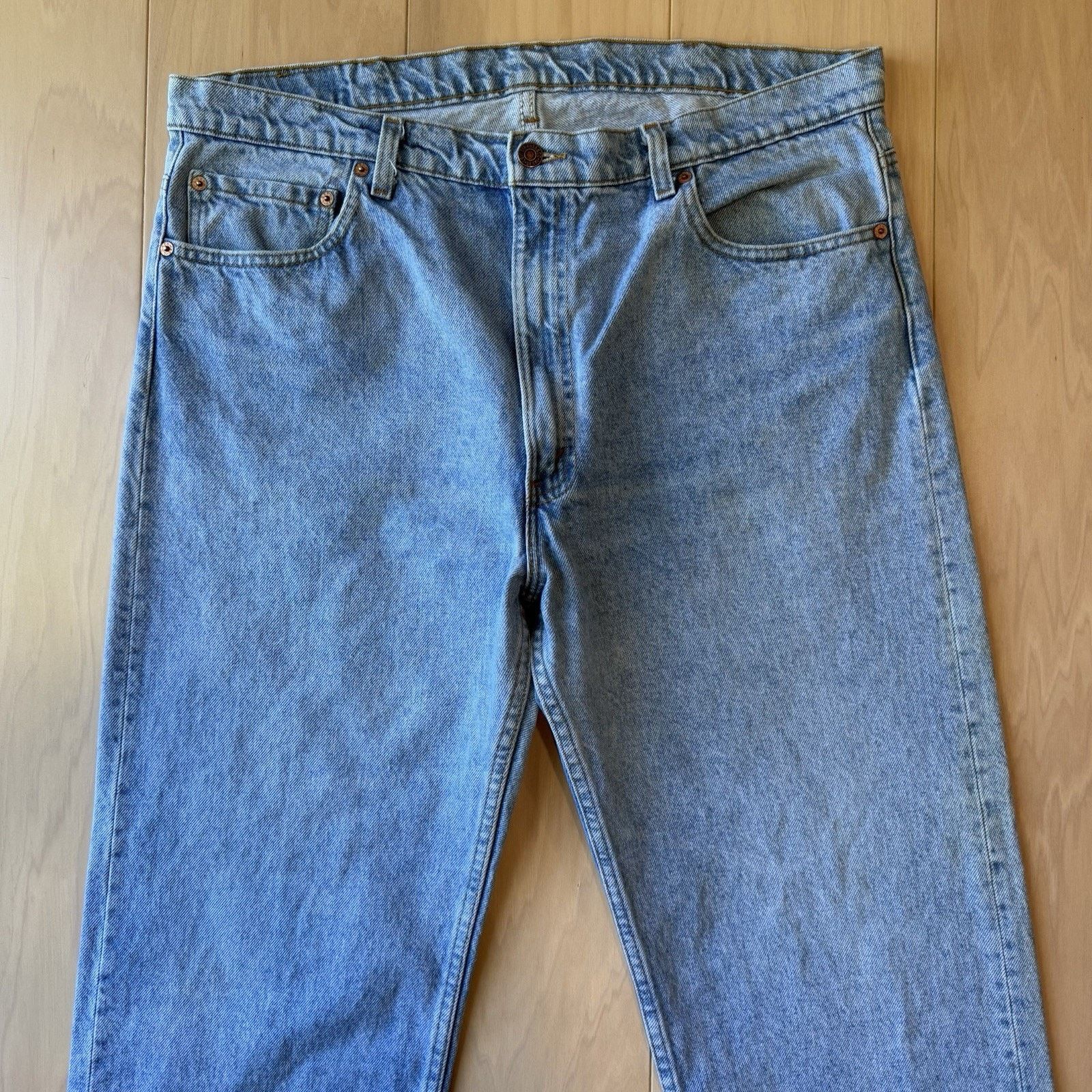 Levi's × Vintage Vintage Levis 505 Jeans 38 Blue Light Wash Made In USA 80s Size US 38 / EU 54 - 3 Thumbnail