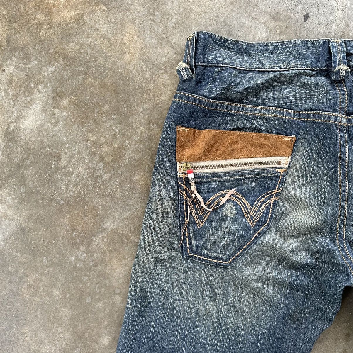 Japanese Brand Vintage Edwin XV Distressed Jean Faded Denim Pant W36 Size US 36 / EU 52 - 14 Thumbnail