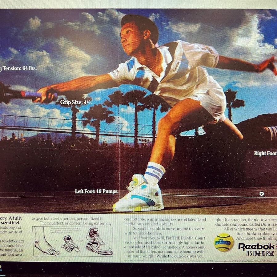Sports Specialties × Vintage 🔥Rare🔥Reebok Michael Chang Tennis Legend Distressed Tee Size US M / EU 48-50 / 2 - 2 Thumbnail