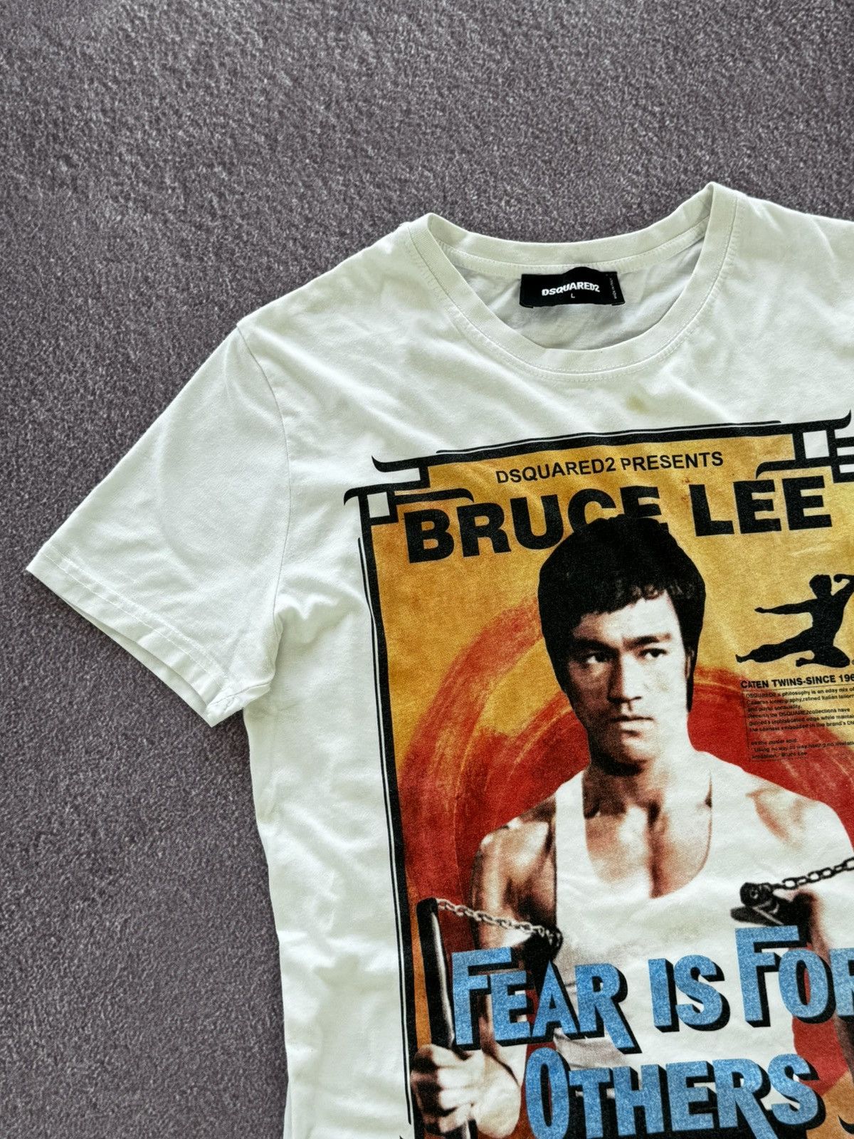 Dsquared2 00s Dsquared Bruce Lee Logo Y2K Printed T-Shirt Size US M / EU 48-50 / 2 - 4 Thumbnail