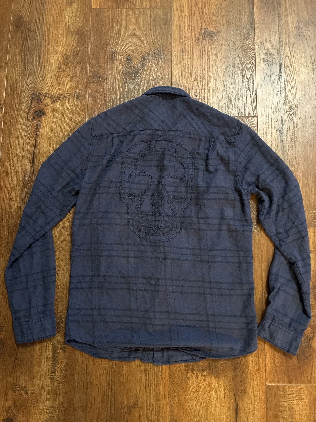 Zadig & Voltaire Blue Zadig & Voltaire Skull Button up Shirt Size US S / EU 44-46 / 1 - 4 Thumbnail
