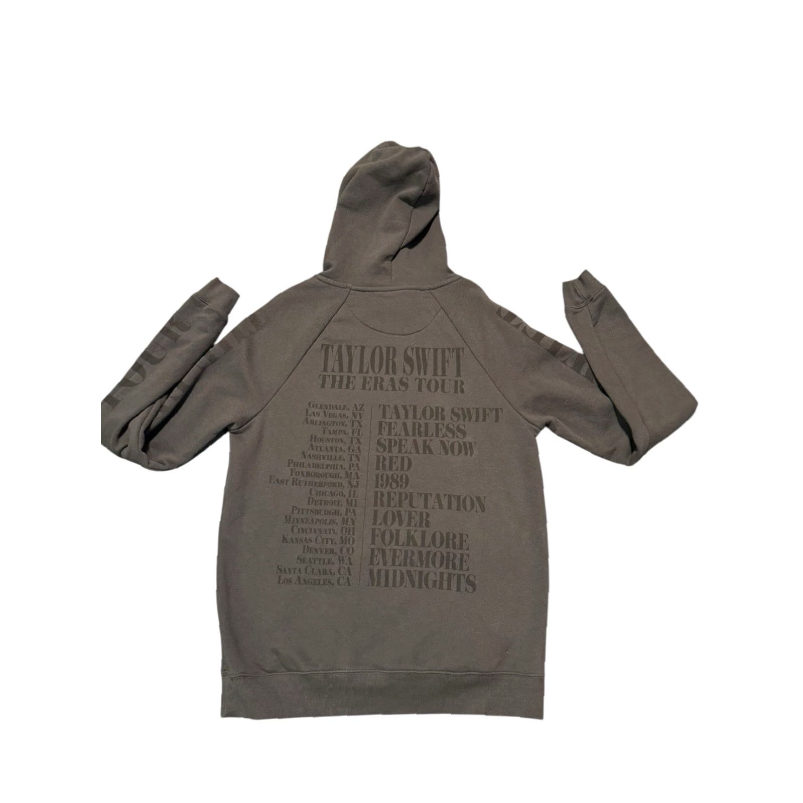 Vintage Taylor Swift Eras Tour Black Hoodie XS Oversized Pullover Women Graphic Print Size XS / US 0-2 / IT 36-38 - 7 Thumbnail