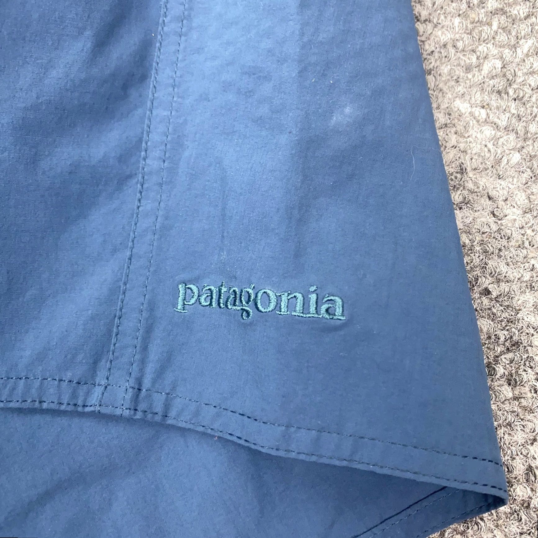 Patagonia Patagonia Board Shorts Mens 38 Blue Drawstring Zip Pocket Swim Trunks Stretch Bottoms Size US 38 / EU 54 - 3 Thumbnail