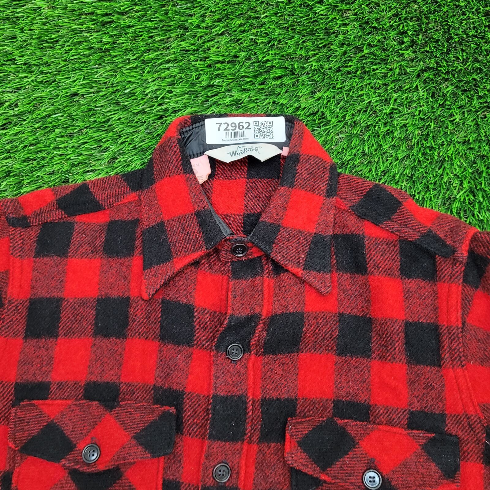 Woolrich Woolen Mills VTG Woolrich Flannel Shirt Medium Buffalo Plaid Wool USA Size US M / EU 48-50 / 2 - 12 Thumbnail