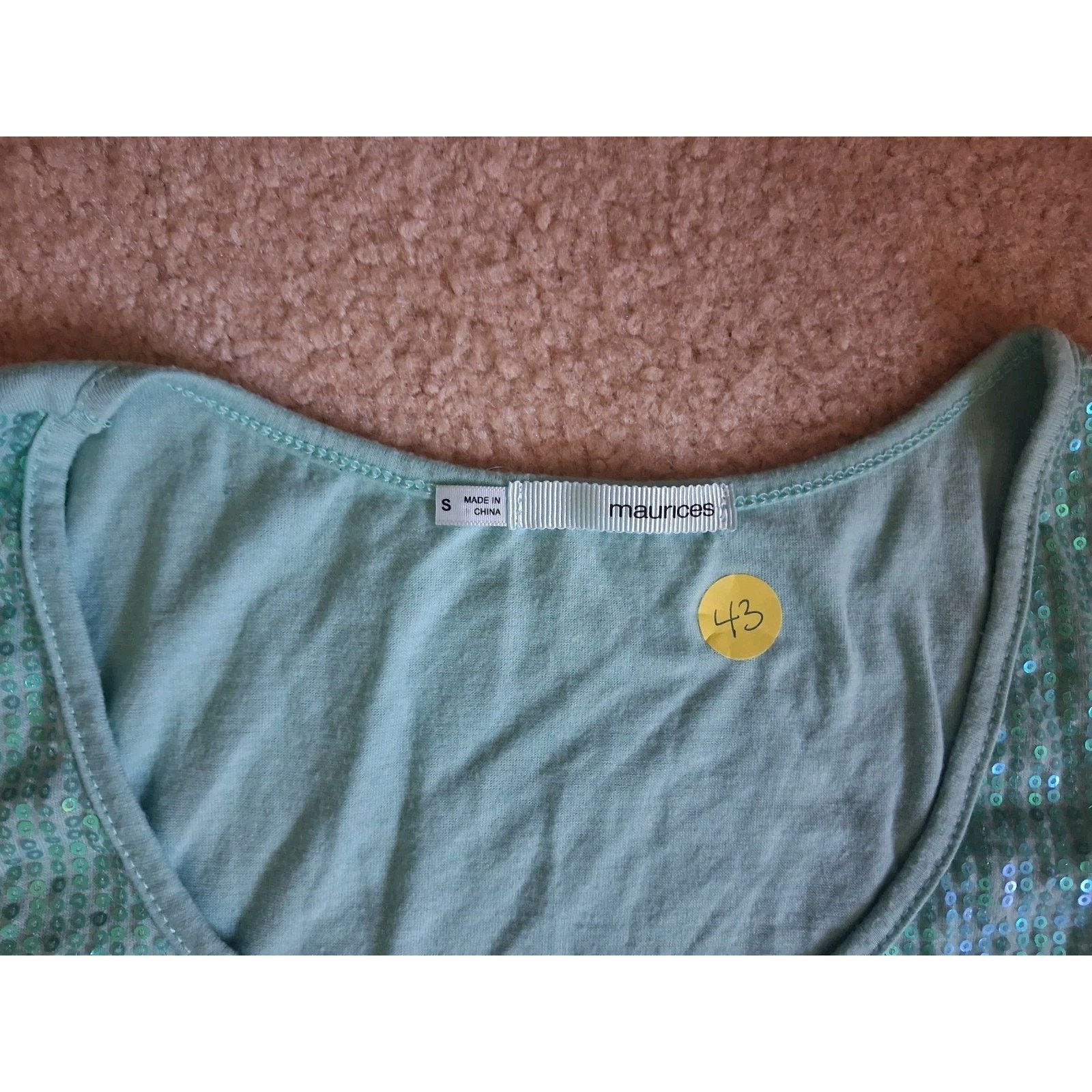 Maurice Lacroix maurices Women's Blue Sequin Sleeveless Tank Top S Regular Size S / US 4 / IT 40 - 2 Thumbnail