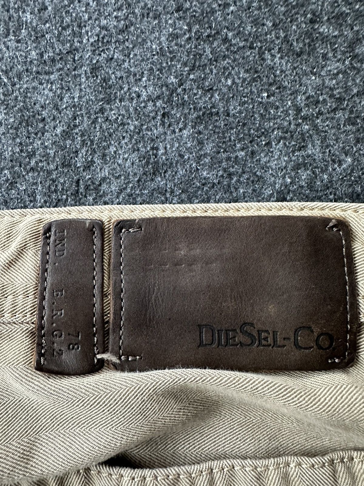 Diesel Rare Diesel Industry Italy Rare Brown Denim 31x34 D200 Size US 31 - 7 Thumbnail