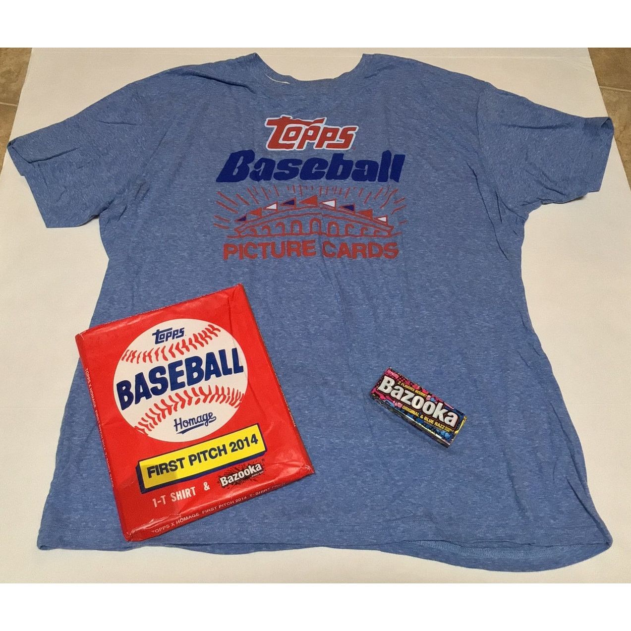 Homage 2014 First Pitch TOPPS T Shirt 3XL Baseball Picture Cards Size US XXL / EU 58 / 5 - 5 Thumbnail