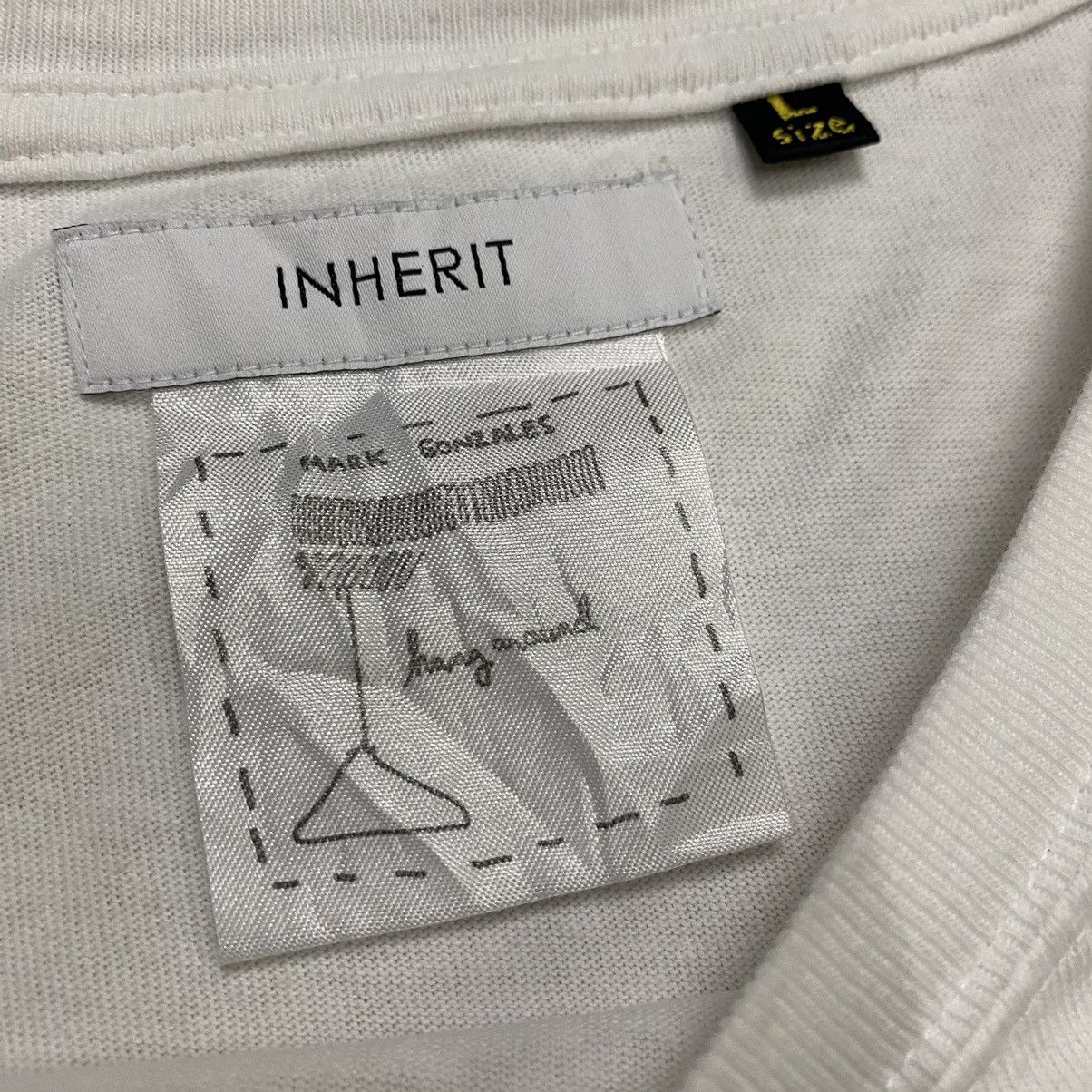 Other Mark Gonzales X Inherit white longsleeve tee Size US L / EU 52-54 / 3 - 13 Thumbnail