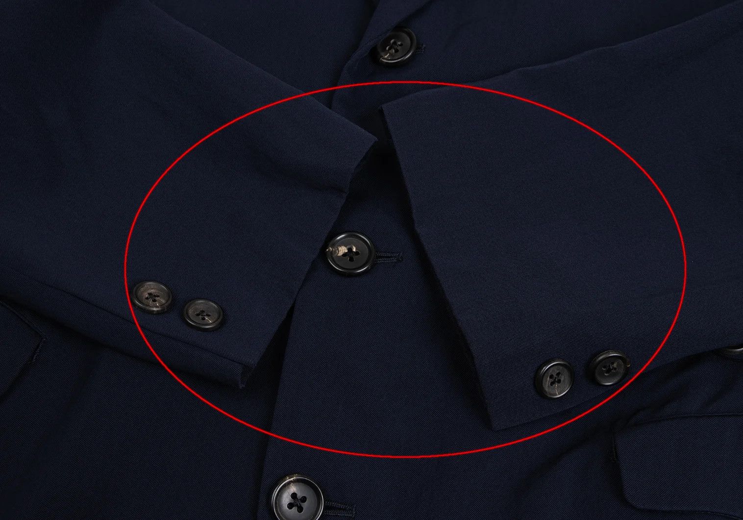 Yohji Yamamoto Yohji Yamamoto Wool Gabardine Jacket Navy M Size US M / EU 48-50 / 2 - 8 Thumbnail