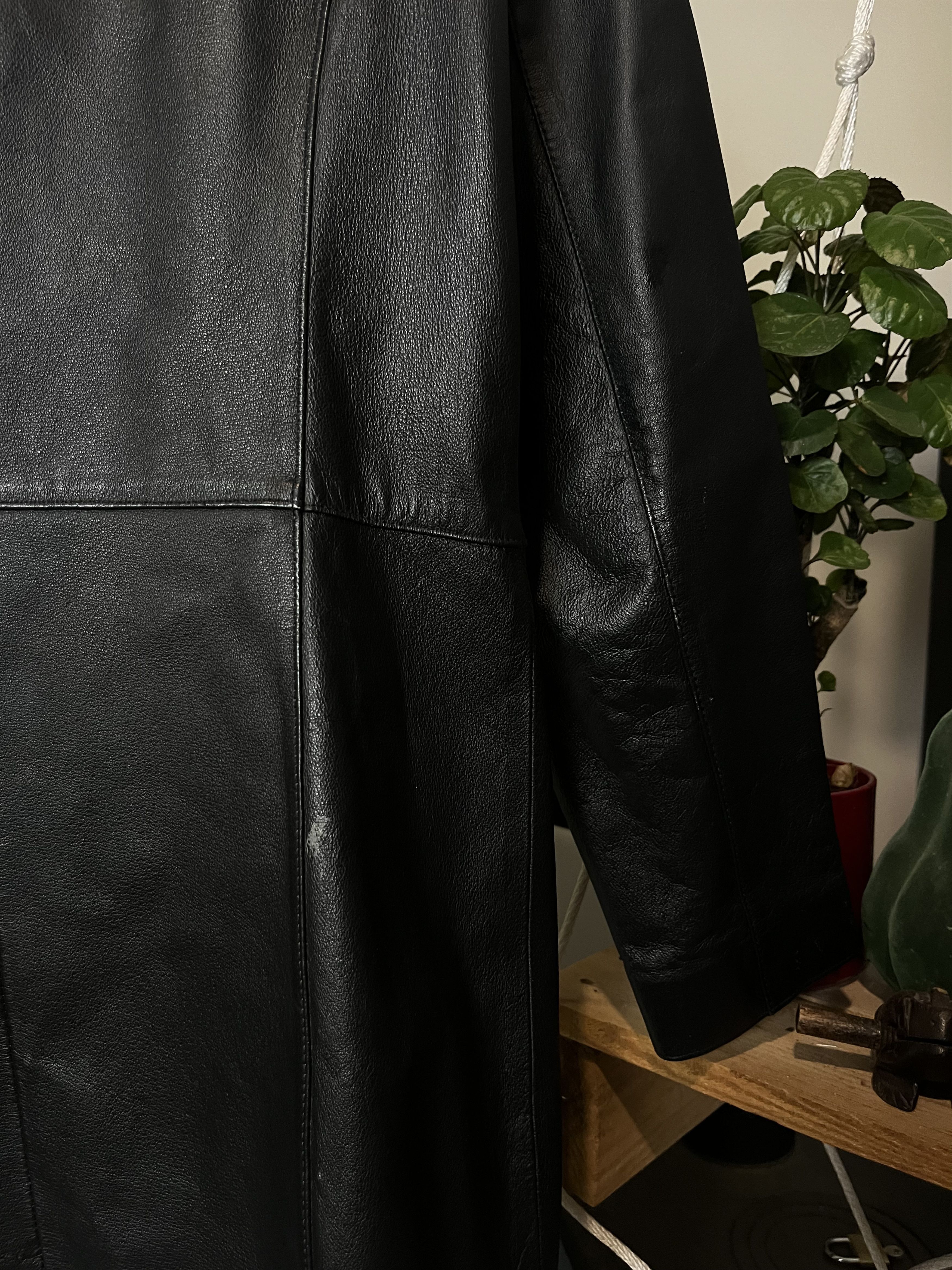Genuine Leather × Vintage Vintage 90s Soft Real Leather Coat Size M / US 6-8 / IT 42-44 - 6 Thumbnail
