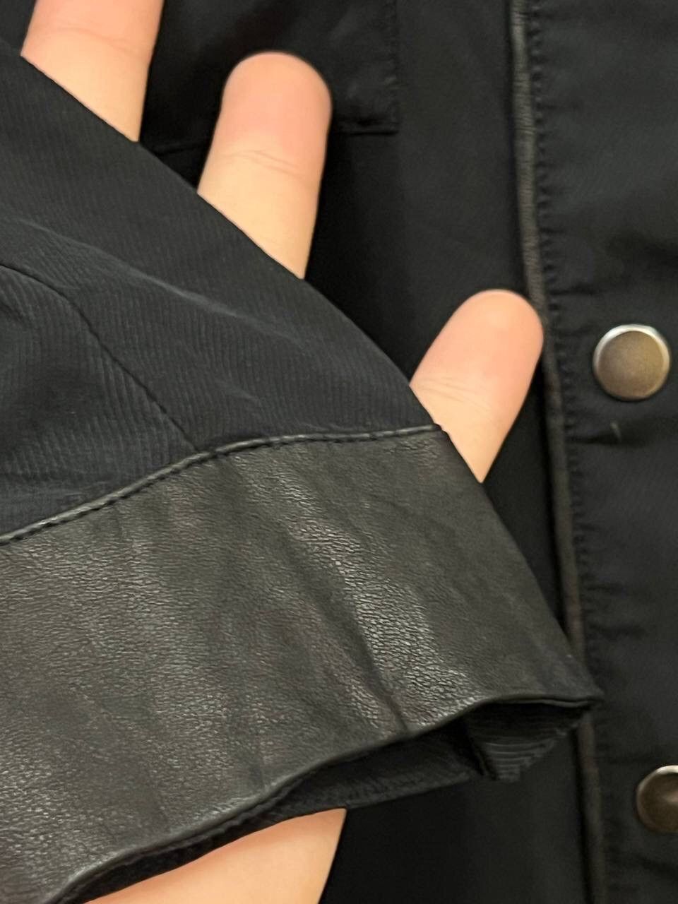 Allsaints Avant Garde Y2K Total Black Button Up Classic Shirt Size S / US 4 / IT 40 - 5 Thumbnail