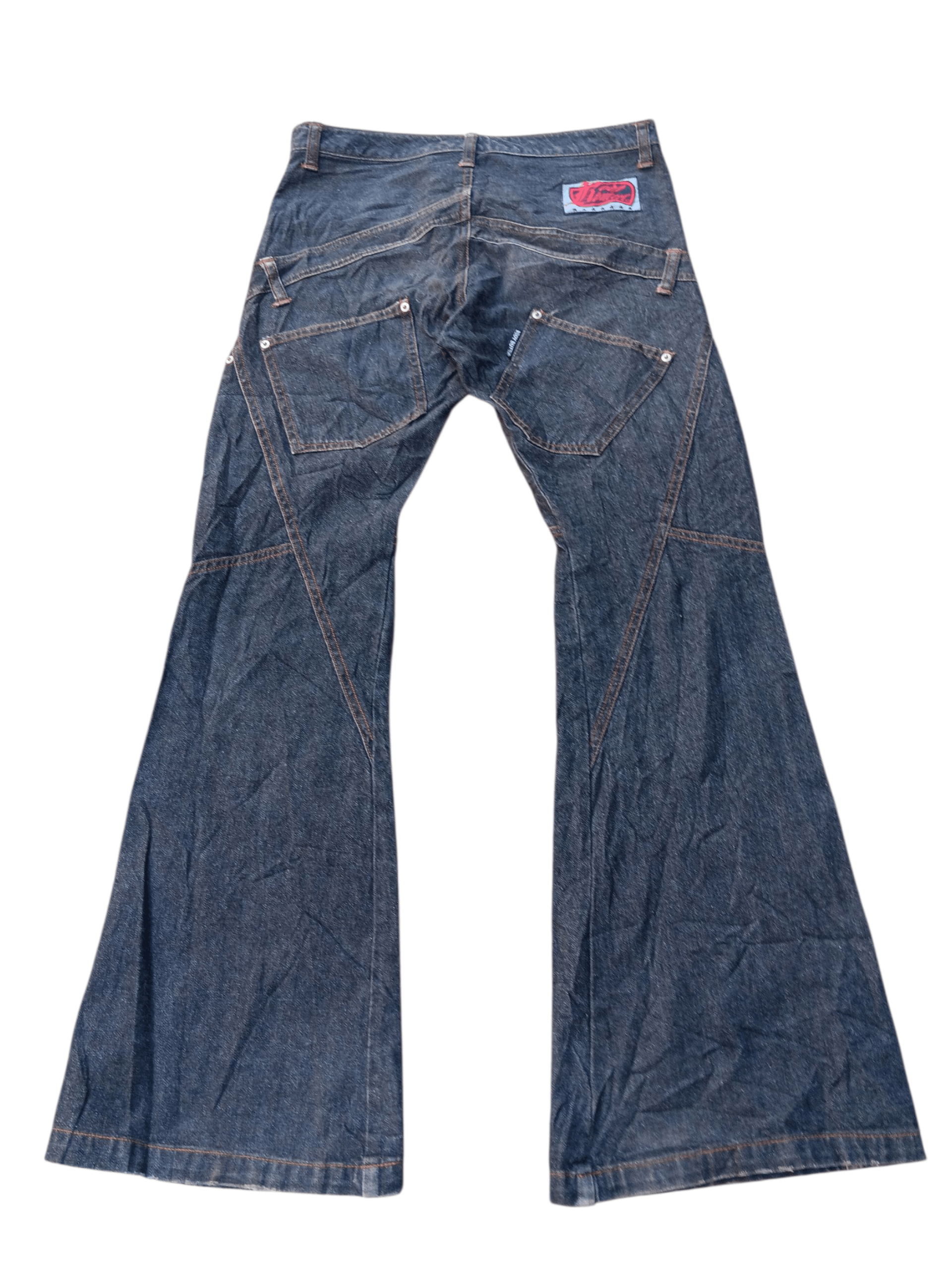 Japanese Brand Body butter rebuild denim flare bootcut Size US 31 - 6 Thumbnail
