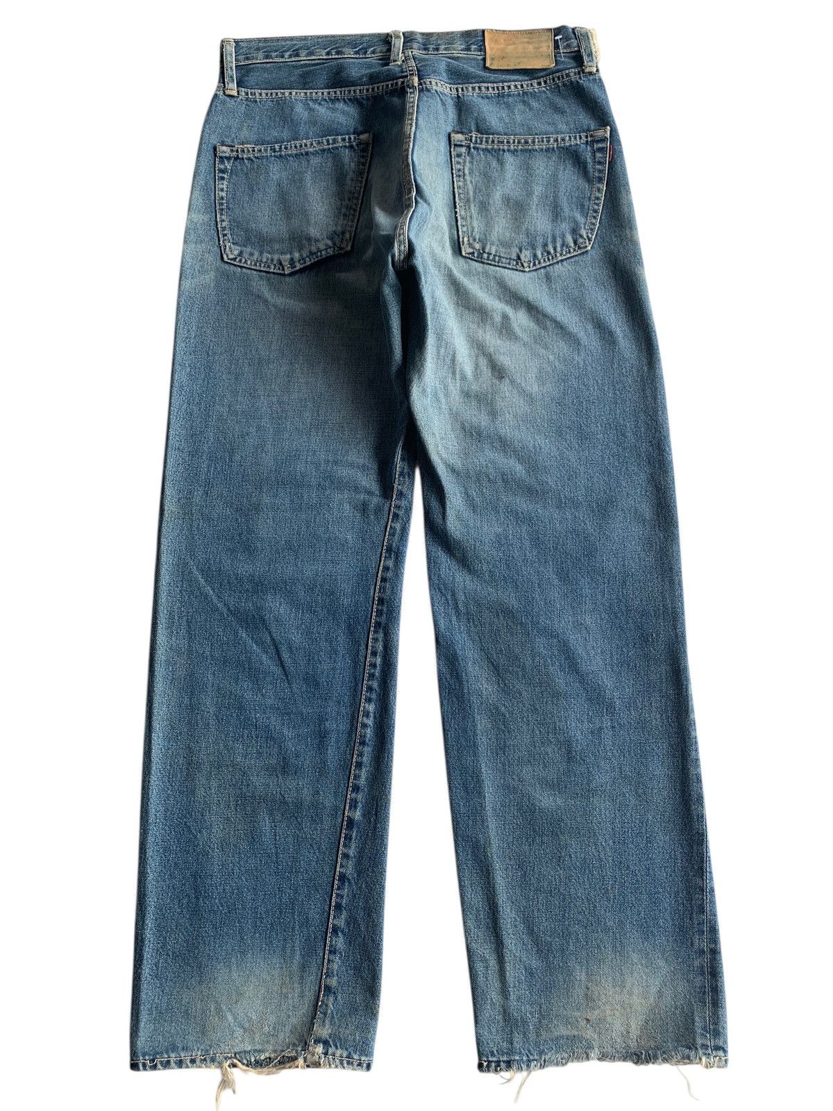 Japanese Brand × Kapital × Vintage SPELLBOUND DOMINGO SELVEDGE BUTTON FLY DISTRESSED DENIM Size US 32 / EU 48 - 2 Thumbnail