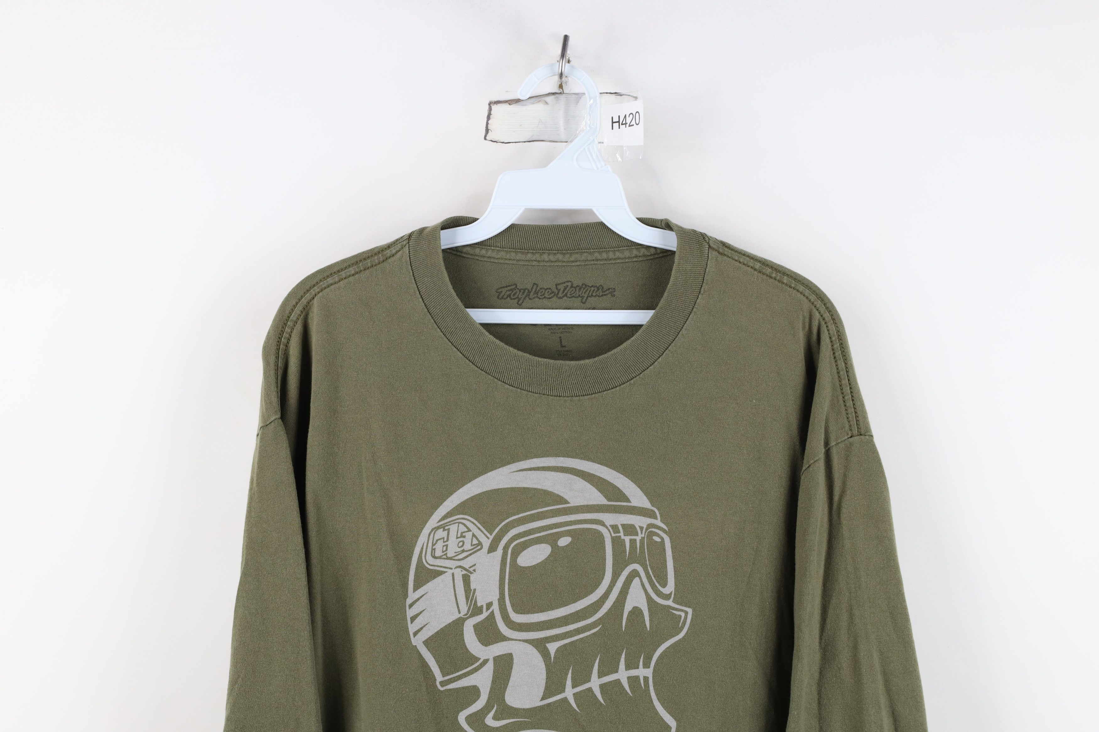 Vintage Vintage Troy Lee Designs Racing Long Sleeve T-Shirt Green Size US L / EU 52-54 / 3 - 2 Thumbnail