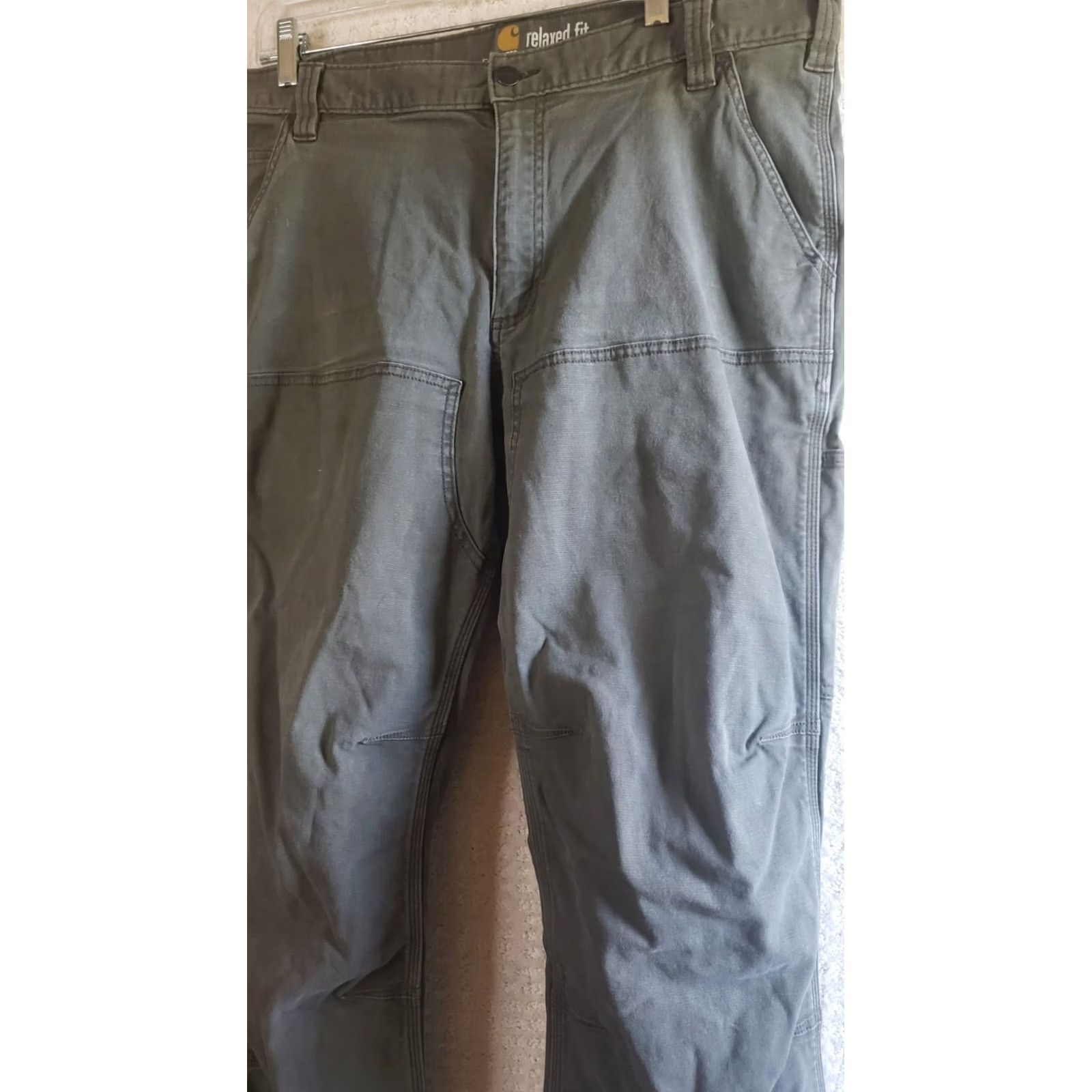 Carhartt Carhartt Dungaree Fit Men’s Size 38 x 28 Green Work Carpenter Pants Size US 38 / EU 54 - 2 Thumbnail