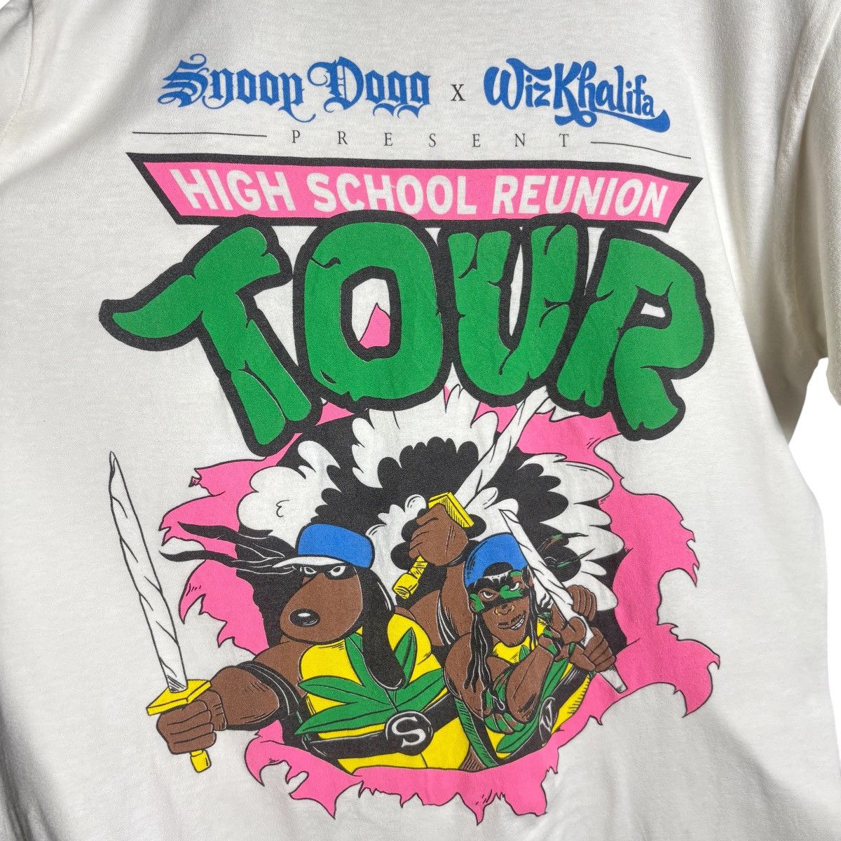 Rap Tees Snoop Dogg x Wiz Khalifa Tour T-Shirt / Rap Tee / Hiphop Size US L / EU 52-54 / 3 - 3 Thumbnail