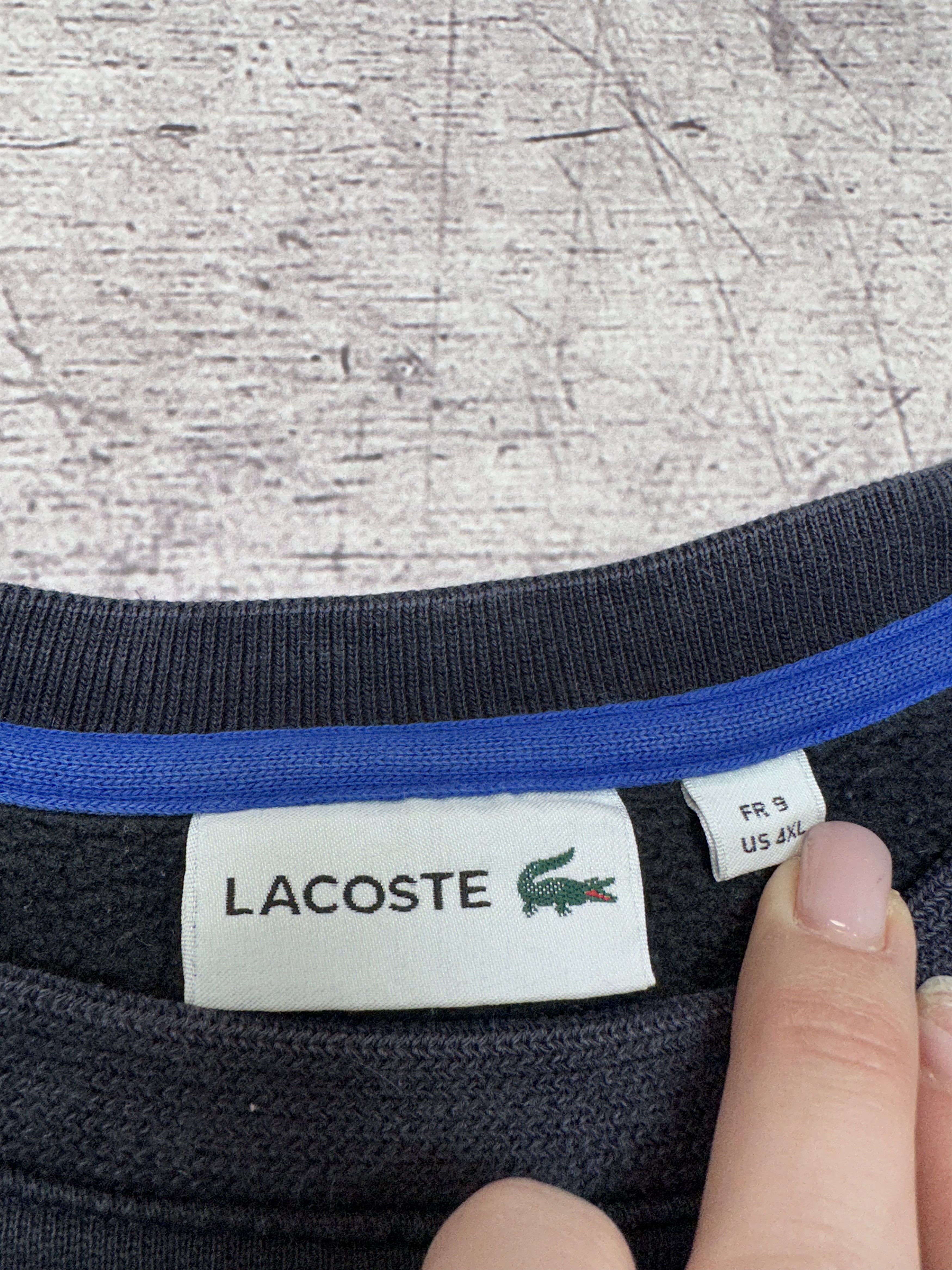 Lacoste Lacoste Mens Crew Neck Sun Faded Sweatshirt Size US XXL / EU 58 / 5 - 4 Thumbnail