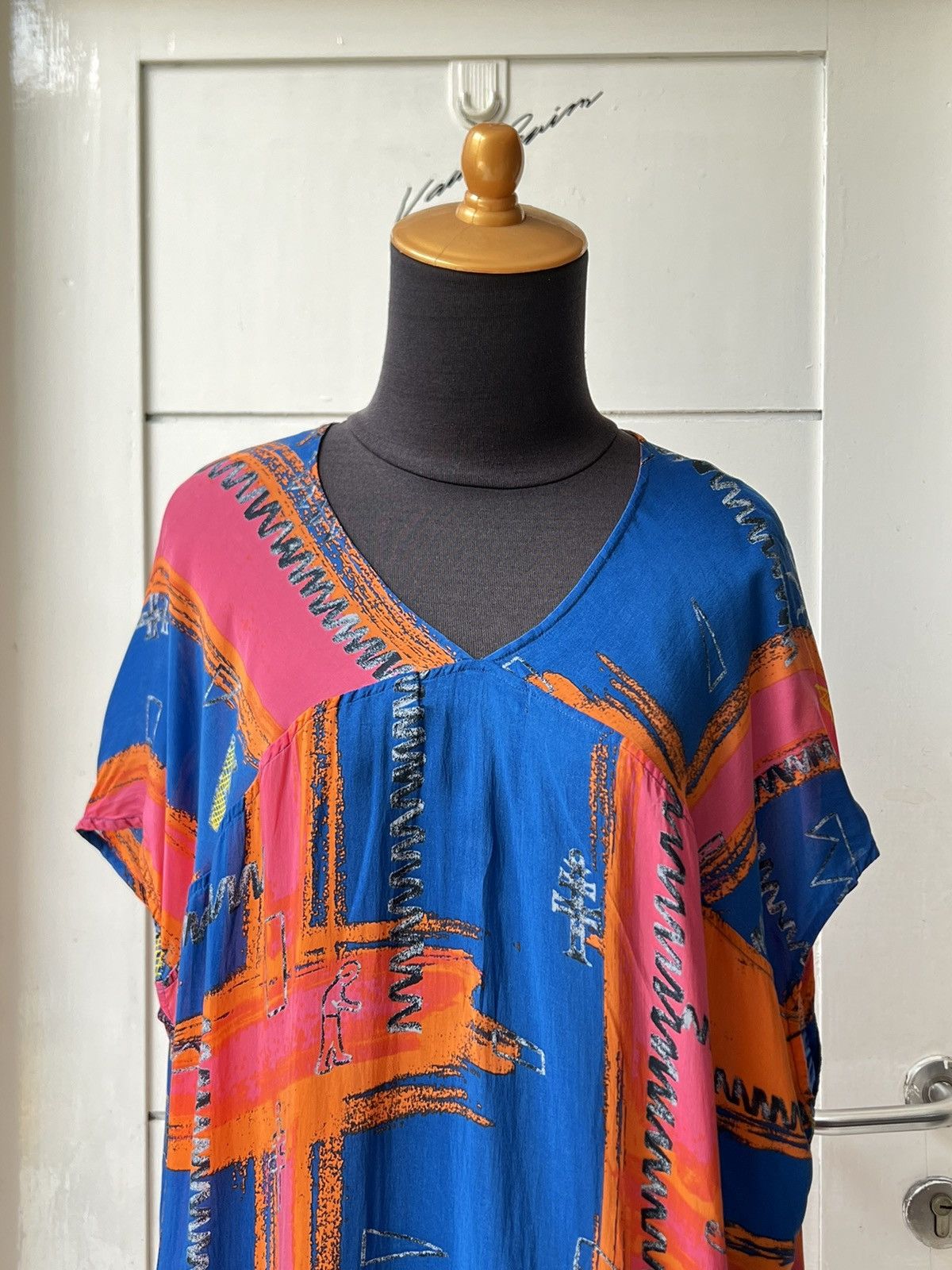 Zucca ZUCCA Motive Midi Dress Size XL / US 12-14 / IT 48-50 - 16 Thumbnail