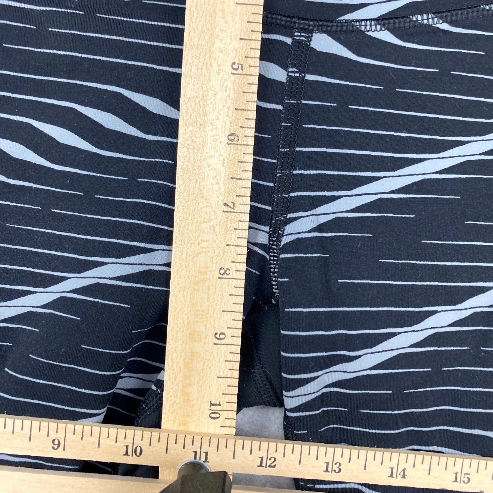 Athleta Athleta Leggings Womens Small S Black Striped Drawstring Compression Stretch Size 28" / US 6 / IT 42 - 7 Thumbnail