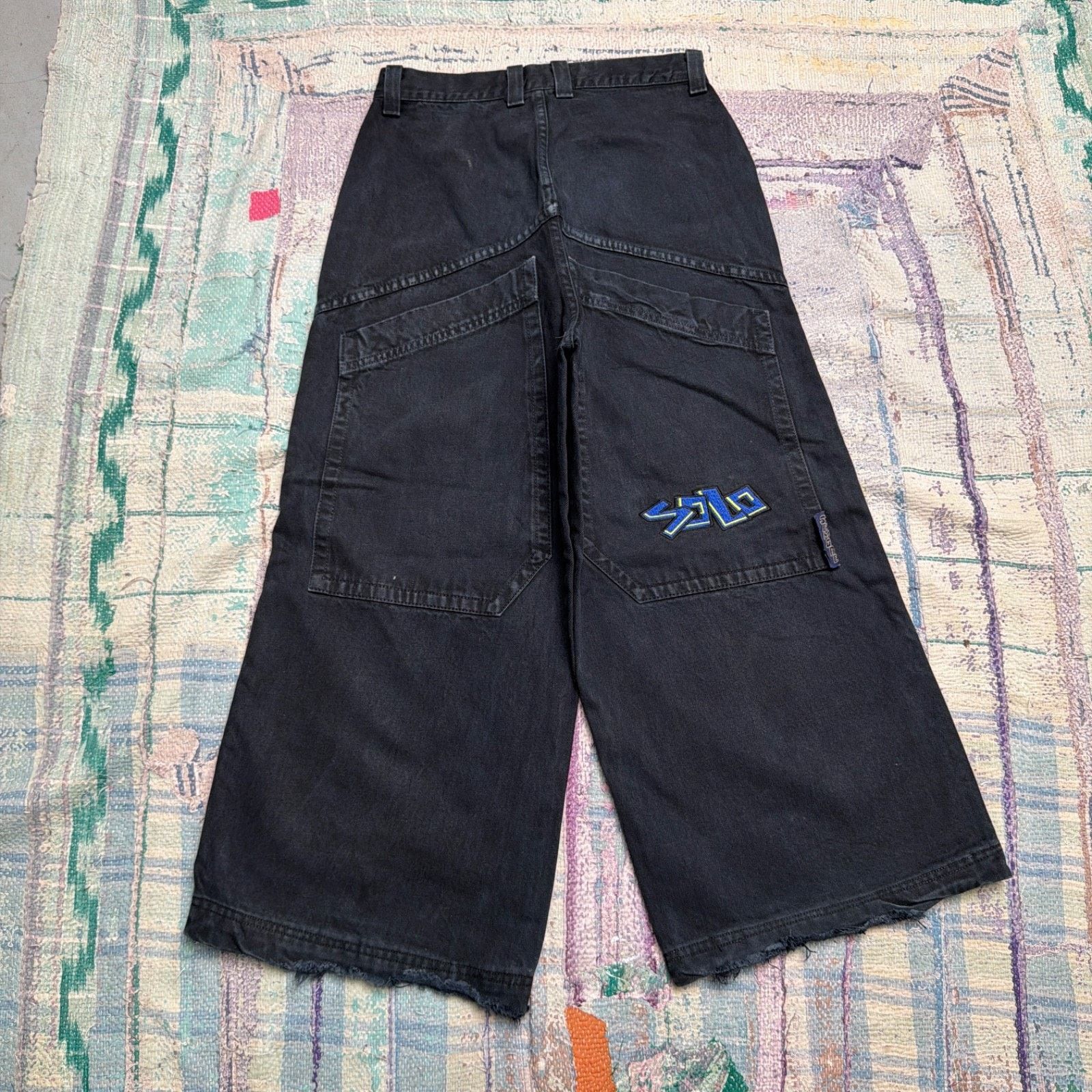 Solo semore baggy wide denim pants y2k Solo wide leg jeans - Gem