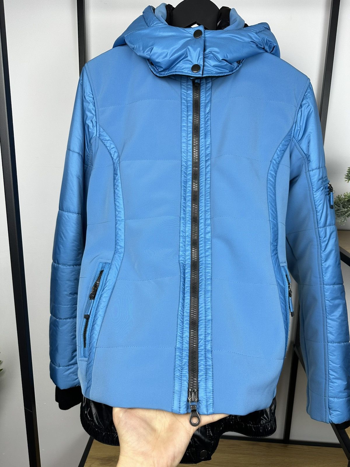 Frauenschuh Frauenschuh Women’s Ski Snowboarding Jacket 3 Size Blue Hood Size S / US 4 / IT 40 - 5 Thumbnail