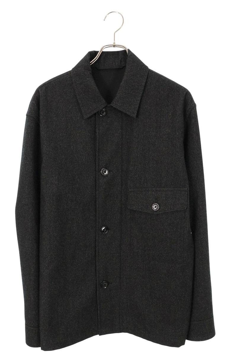 Lemaire Stand Collar Overshirt Zinc Size 44 22AW | Grailed