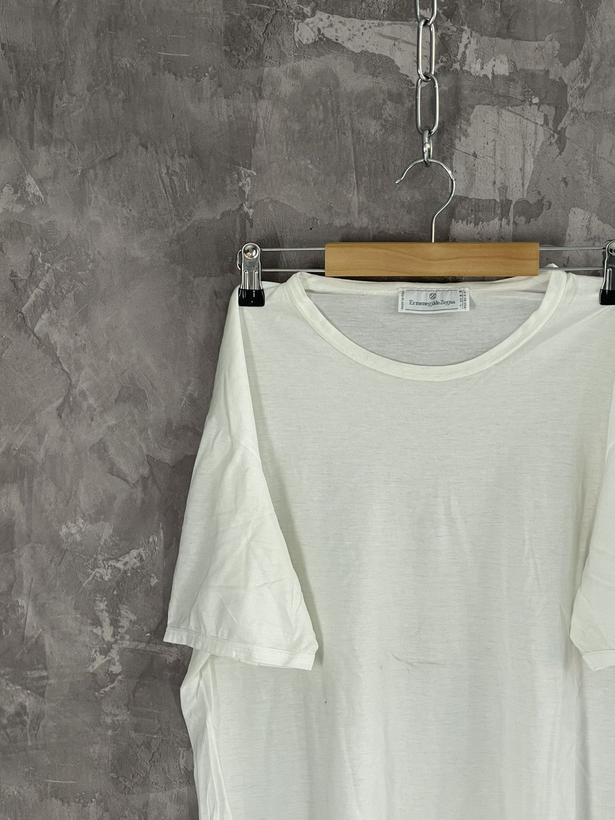 Designer × Ermenegildo Zegna ERMENEGILDO ZEGNA Luxury Basic Rare T-shirt Size US L / EU 52-54 / 3 - 3 Thumbnail