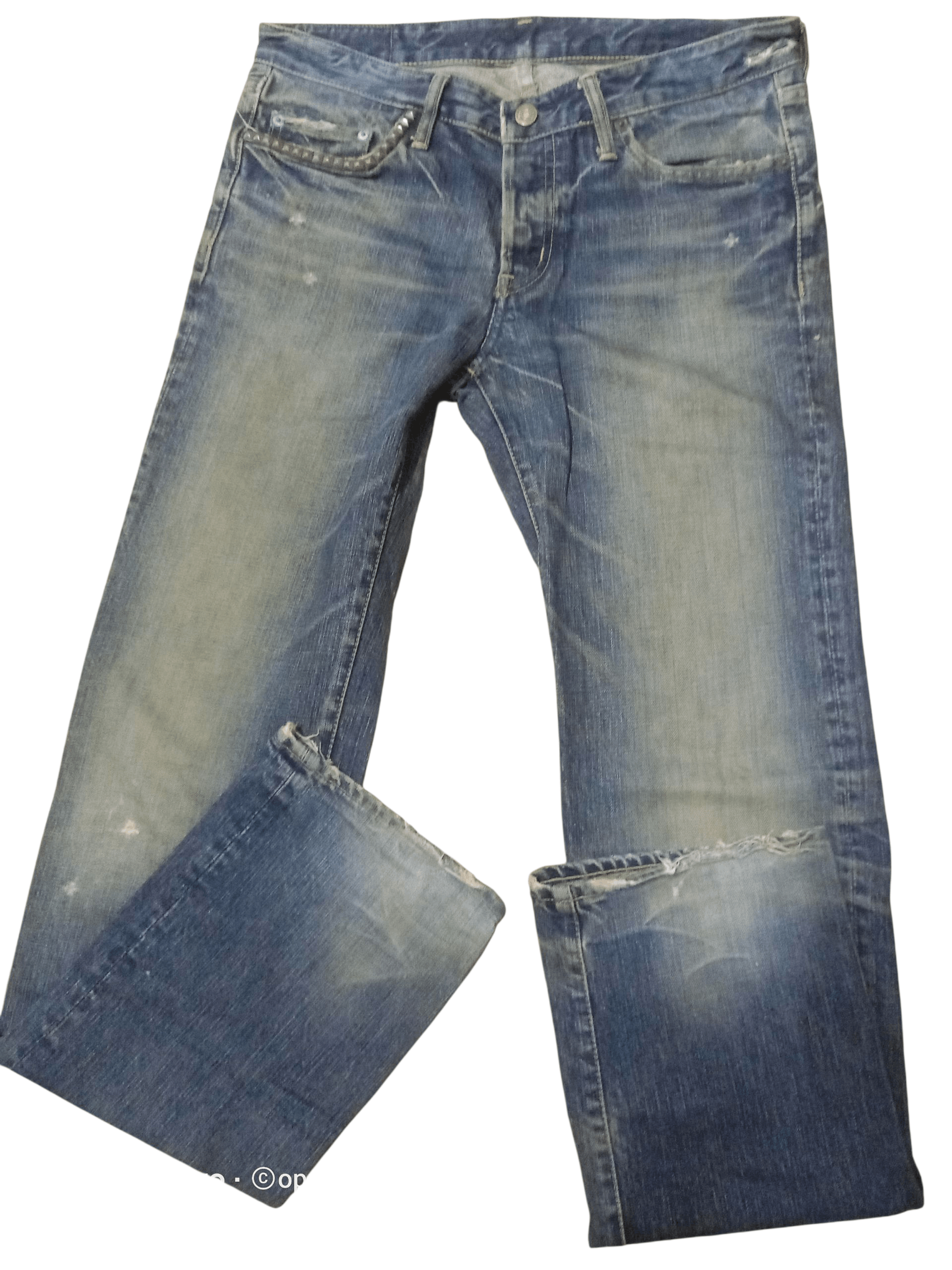 Hysteric Glamour 💥Hystric Glamour Kinky Flare Denim💥 Size US 33 - 16 Thumbnail