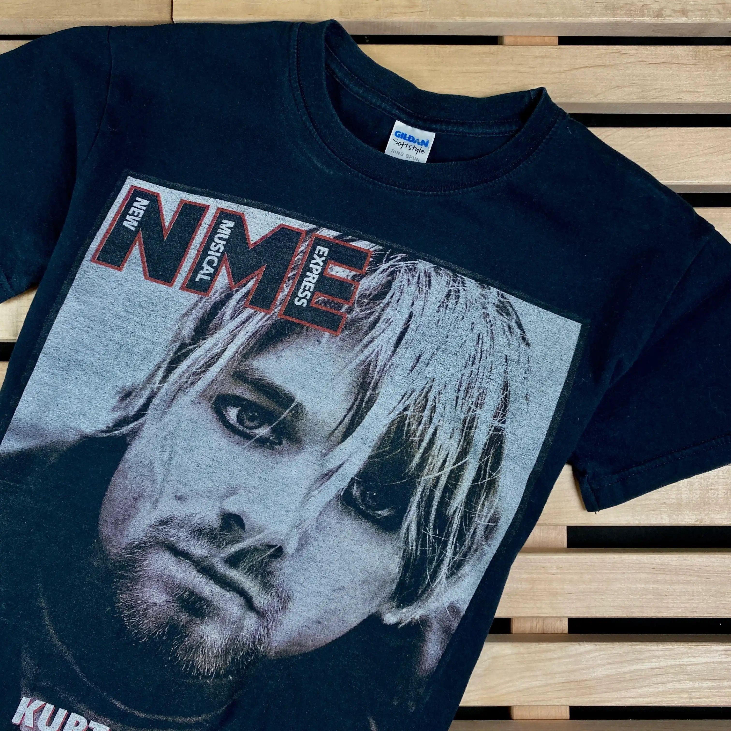 Band Tees × Vintage Mens Vintage T Shirt Kurt Cobain Size S Size US S / EU 44-46 / 1 - 2 Thumbnail