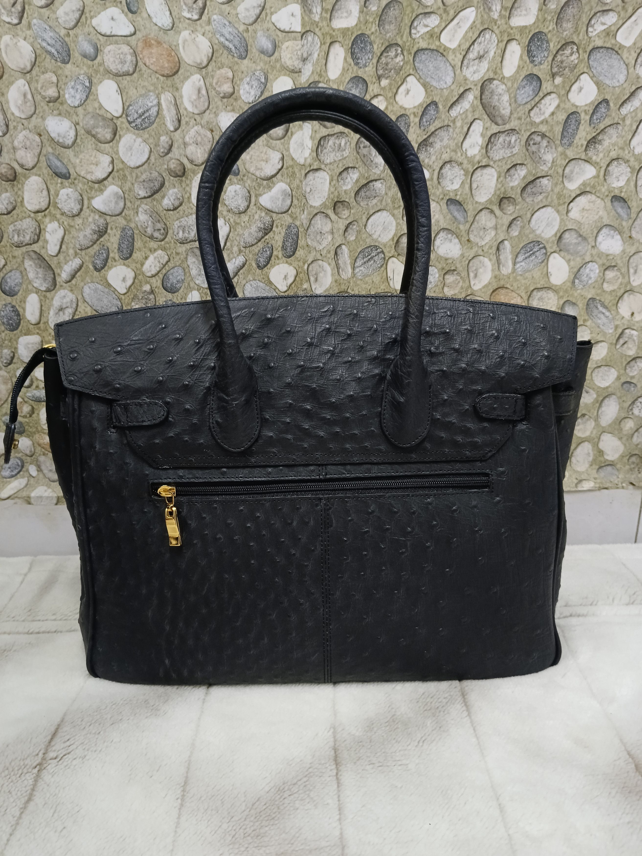 Leather BIRKIN OSTRICH LEATHER Size ONE SIZE - 3 Thumbnail