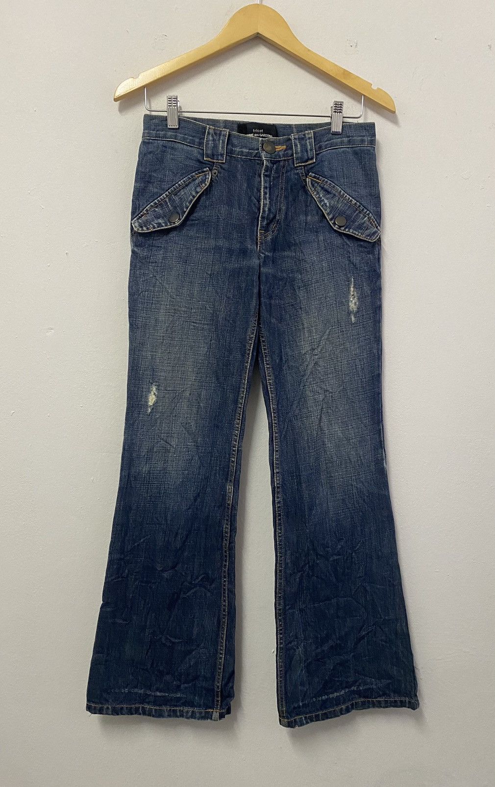 Vintage Tricot Comme Des Garçons Bootcut Jeans