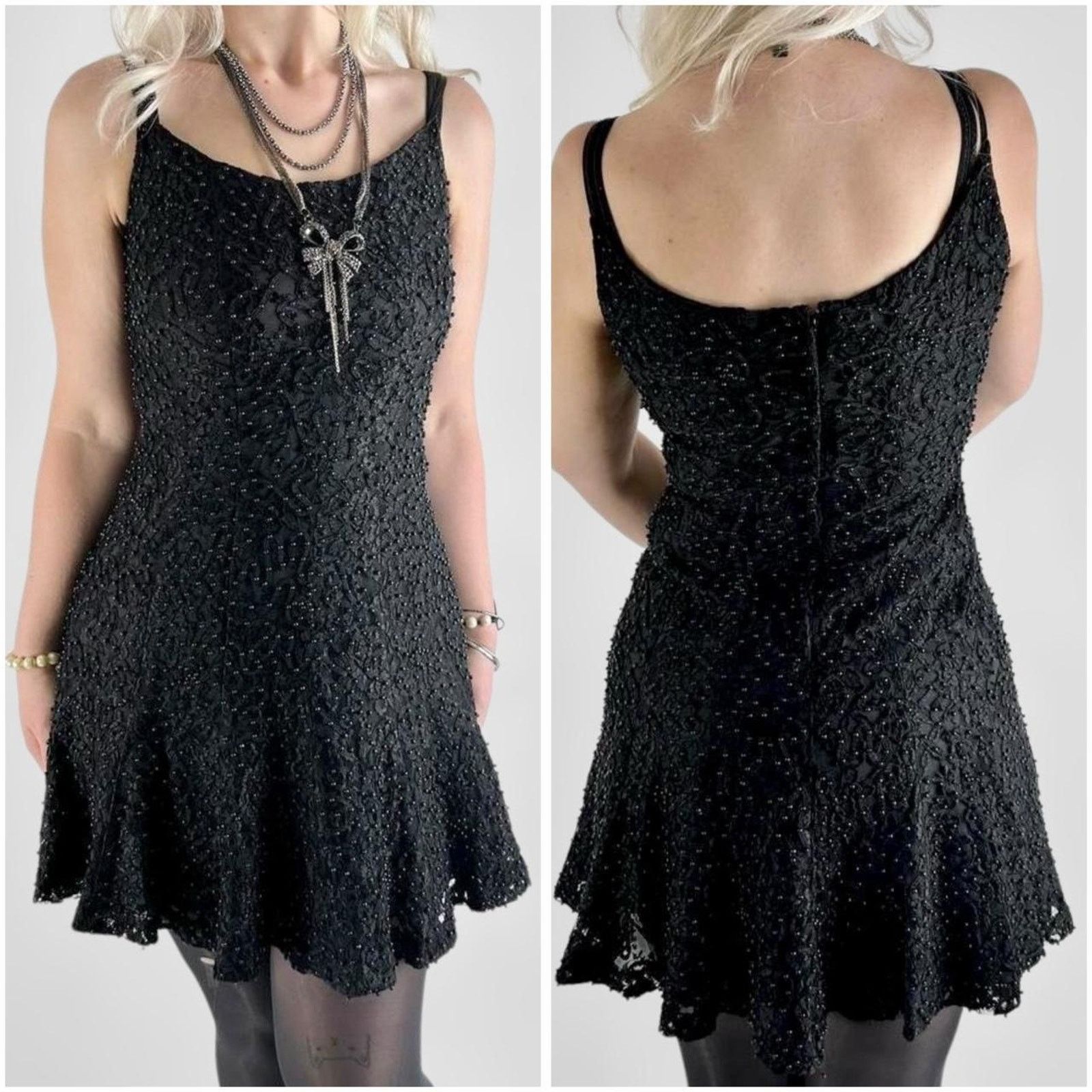 Other vintage 90s beaded formal mini dress Size S / US 4 / IT 40 - 1 Thumbnail