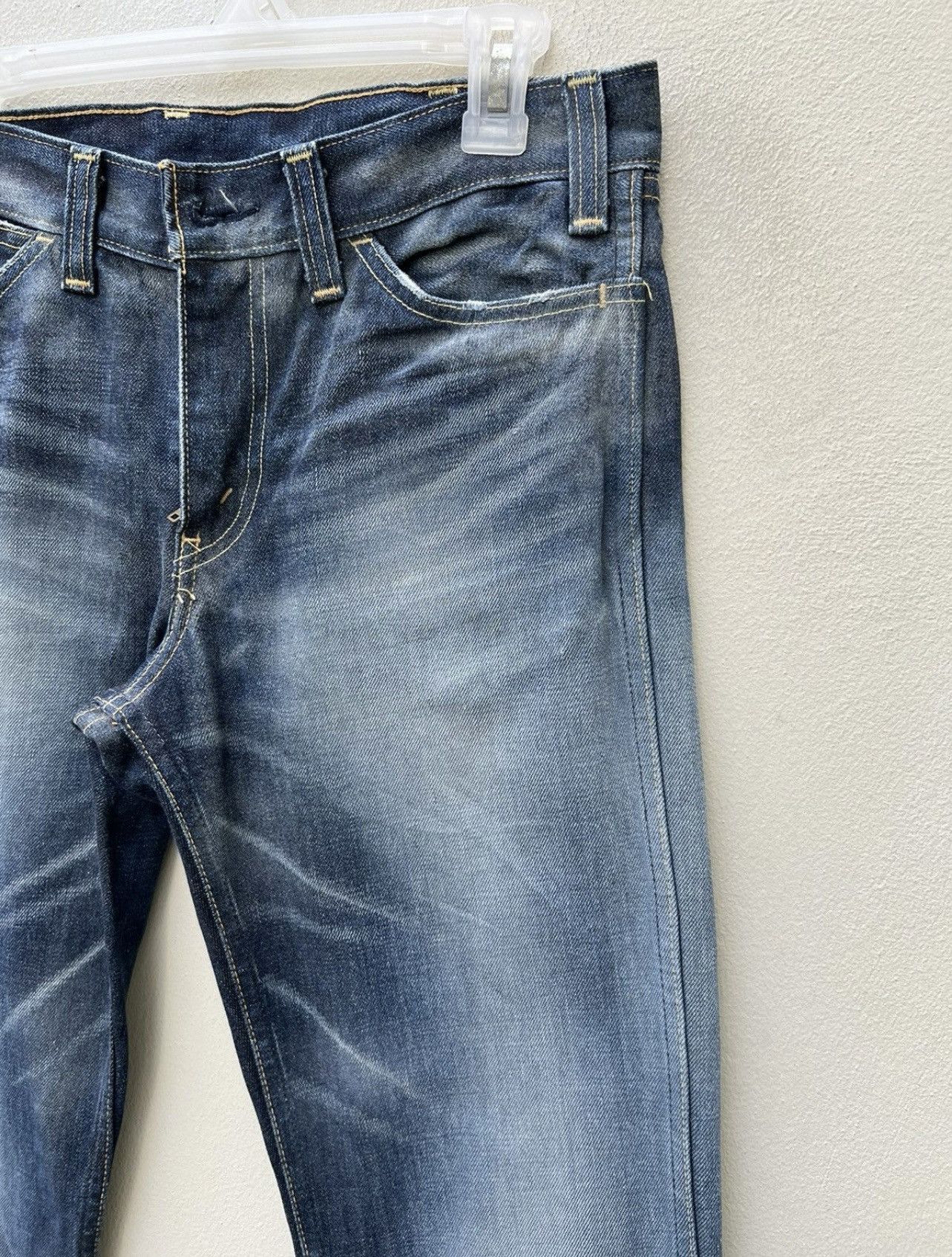 2005 LVC Levi’s 607 Big E Orange Tab Denim Bootcut Jeans
