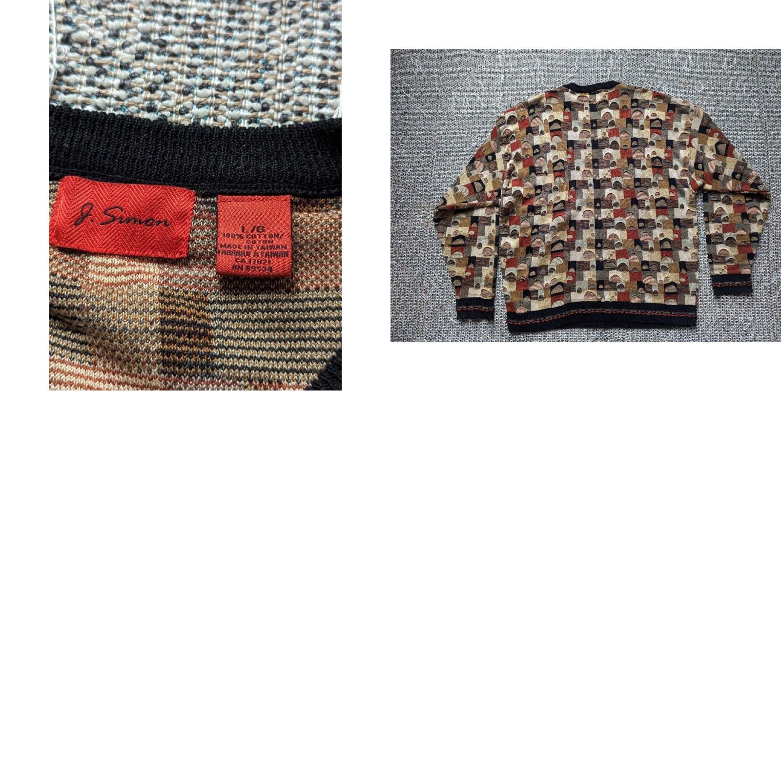 Coogi VINTAGE textured HIP-HOP beehive sweater Nike? Size US L / EU 52-54 / 3 - 8 Thumbnail