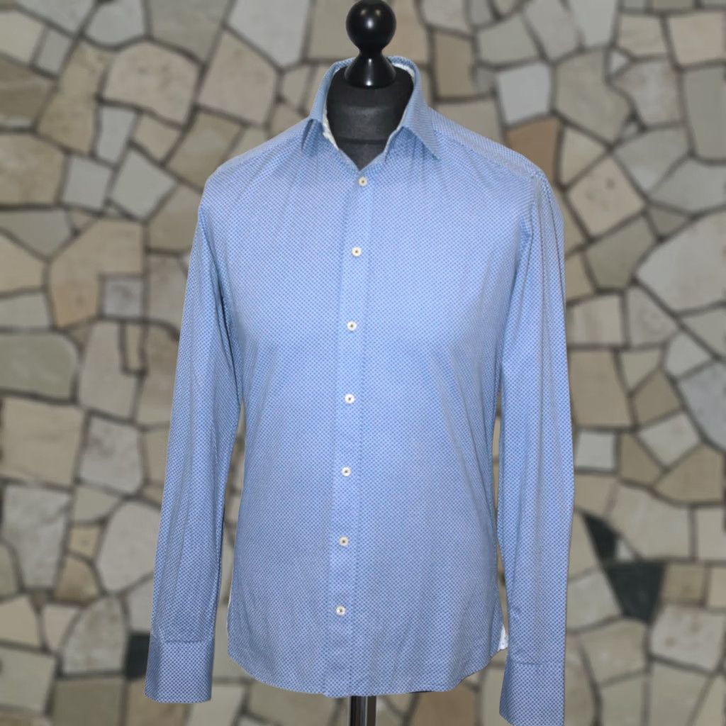 Vintage Stenstroms Slimline Shirt Blue mens Size 39 15 1/2 Size US L / EU 52-54 / 3 - 1 Thumbnail