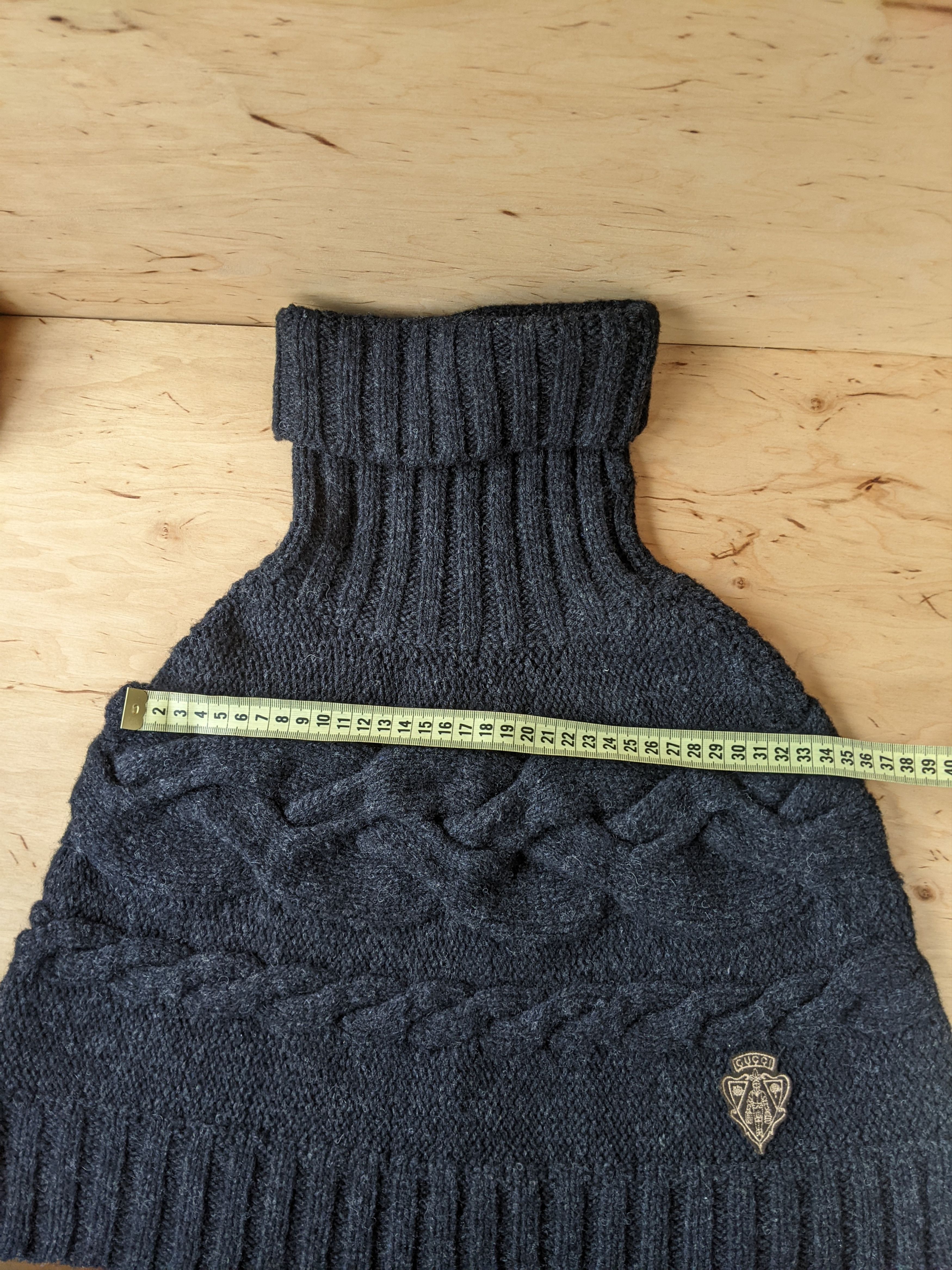 Gucci Gucci Wool Knitted Turtleneck Dicky Scarf Collar Shirtfront Size ONE SIZE - 9 Thumbnail