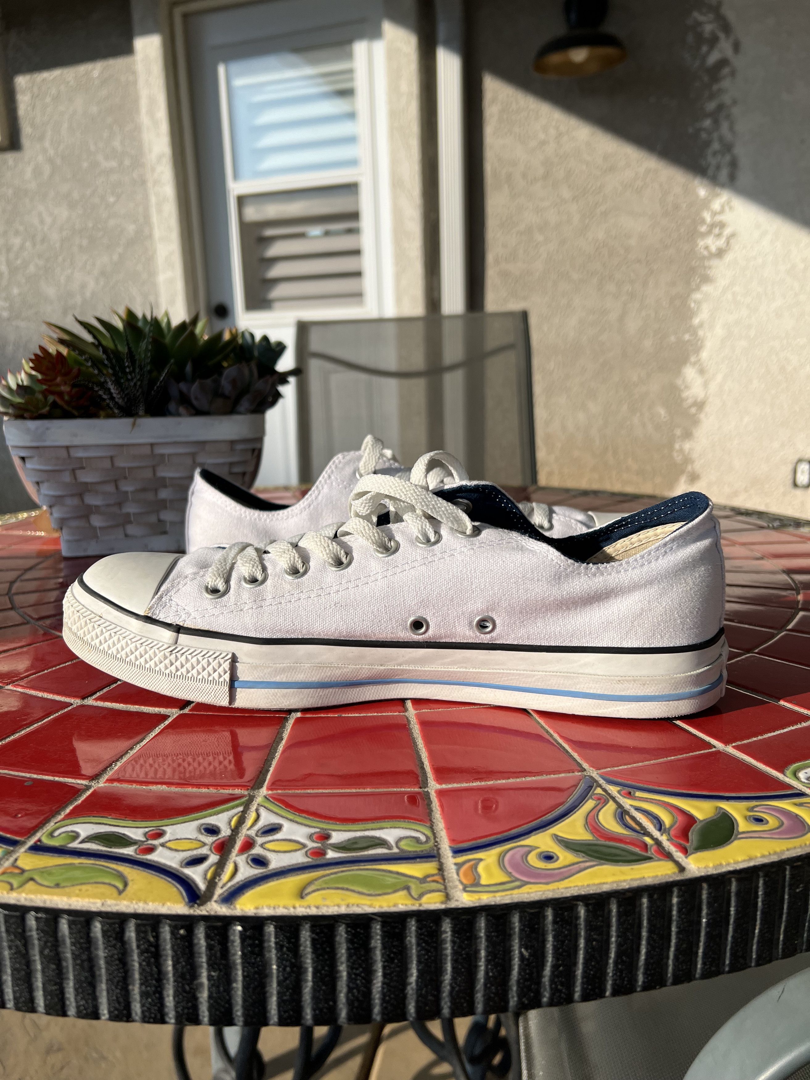 Converse Converse Adult Unisex Chuck Taylor Double Tongue Ox WT/NY/BL Size US 10 / EU 43 - 4 Thumbnail