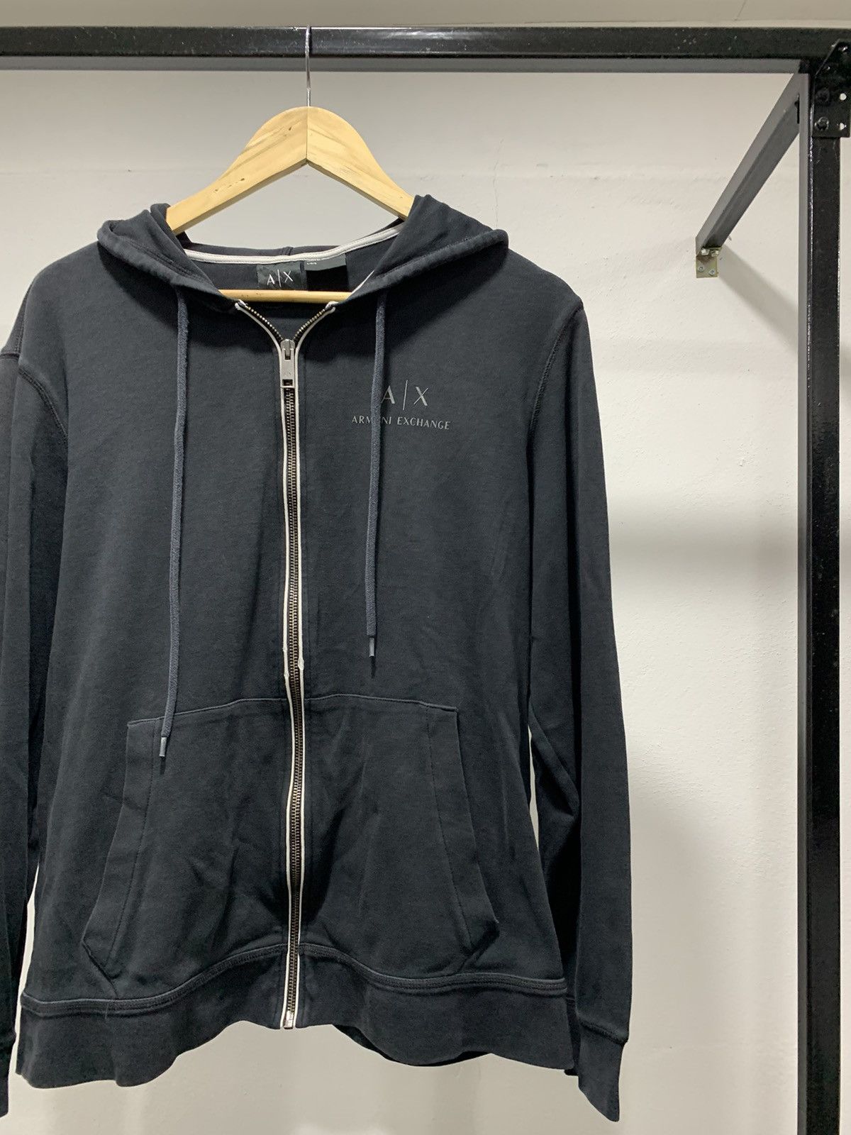 Armani Exchange × Designer Armani Exchange💥 SS16 Zipper Hoodie Size US L / EU 52-54 / 3 - 1 Thumbnail