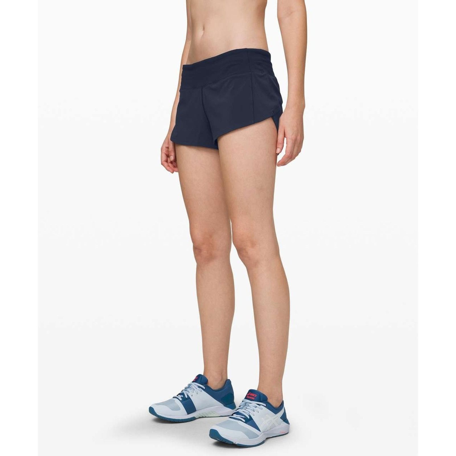 Lululemon Lululemon Blue Shorts Swift Reflective Pocket S A000981 Size 26" / US 2 / IT 38 - 1 Thumbnail