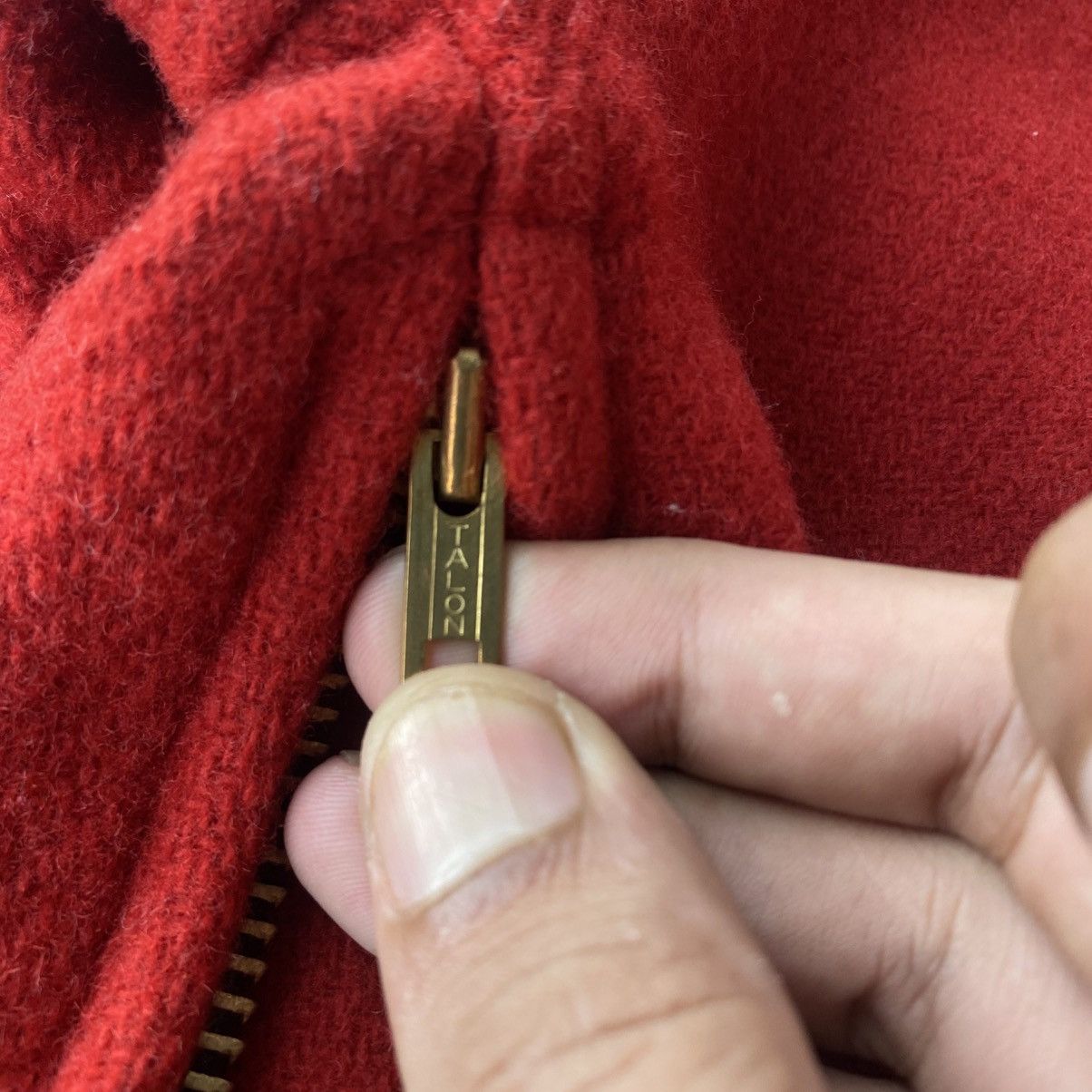 Warehouse Warehouse Pullover Wool Melton Jacket Side Zipper Talon USA Size US S / EU 44-46 / 1 - 20 Thumbnail