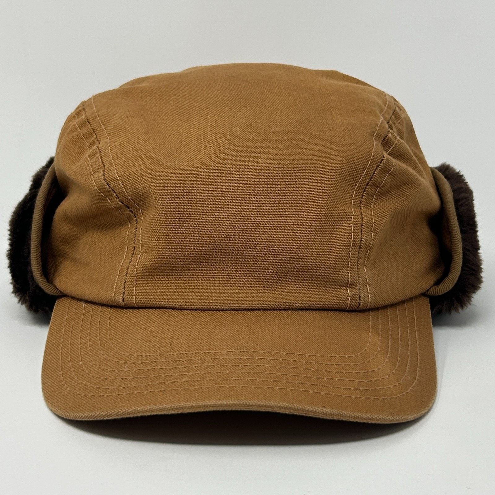 Other Broner Canvas Trapper Hat Baseball Cap Hunter Brown L Large Size ONE SIZE - 14 Thumbnail