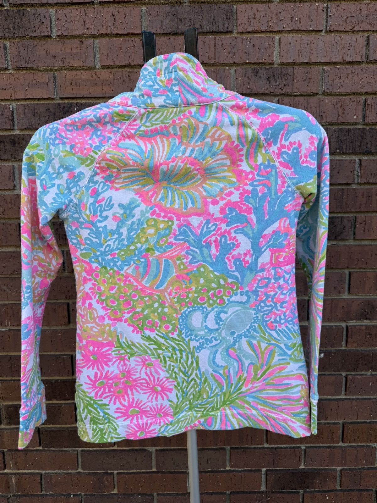 Lilly Pulitzer Lilly Pulitzer Skipper Popover Jacket Top Lovers Coral Size XXS / US 00 / IT 34 - 6 Thumbnail