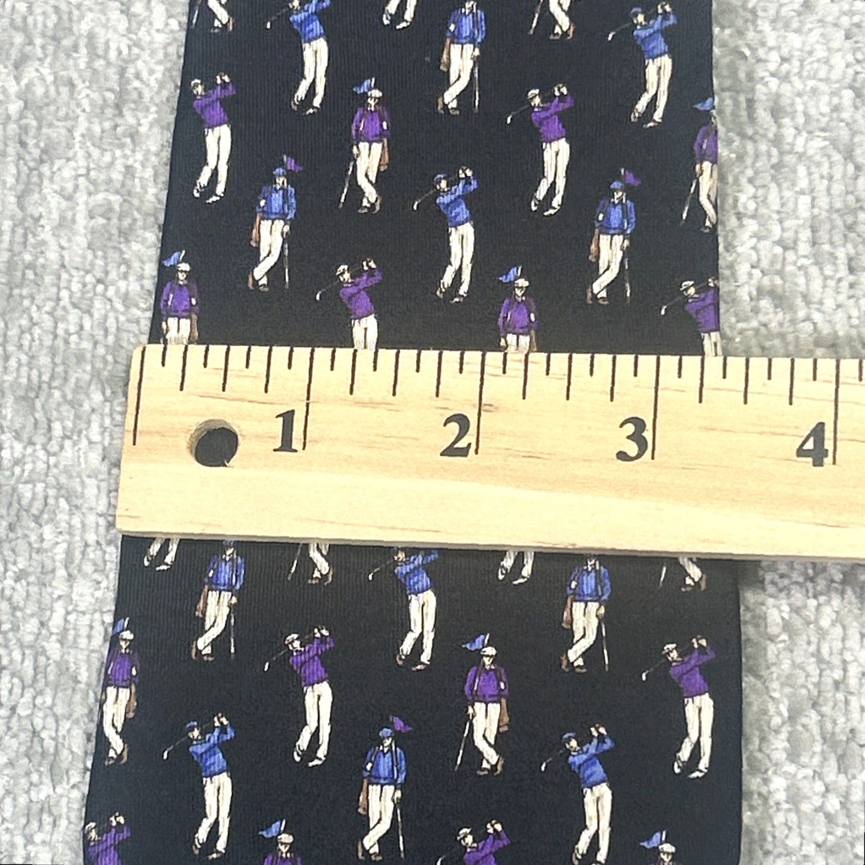 Ralph Lauren Lauren by Ralph Lauren Tie Golf Black 100% Silk Classic 57"-60" Adult Men's Size ONE SIZE - 6 Thumbnail