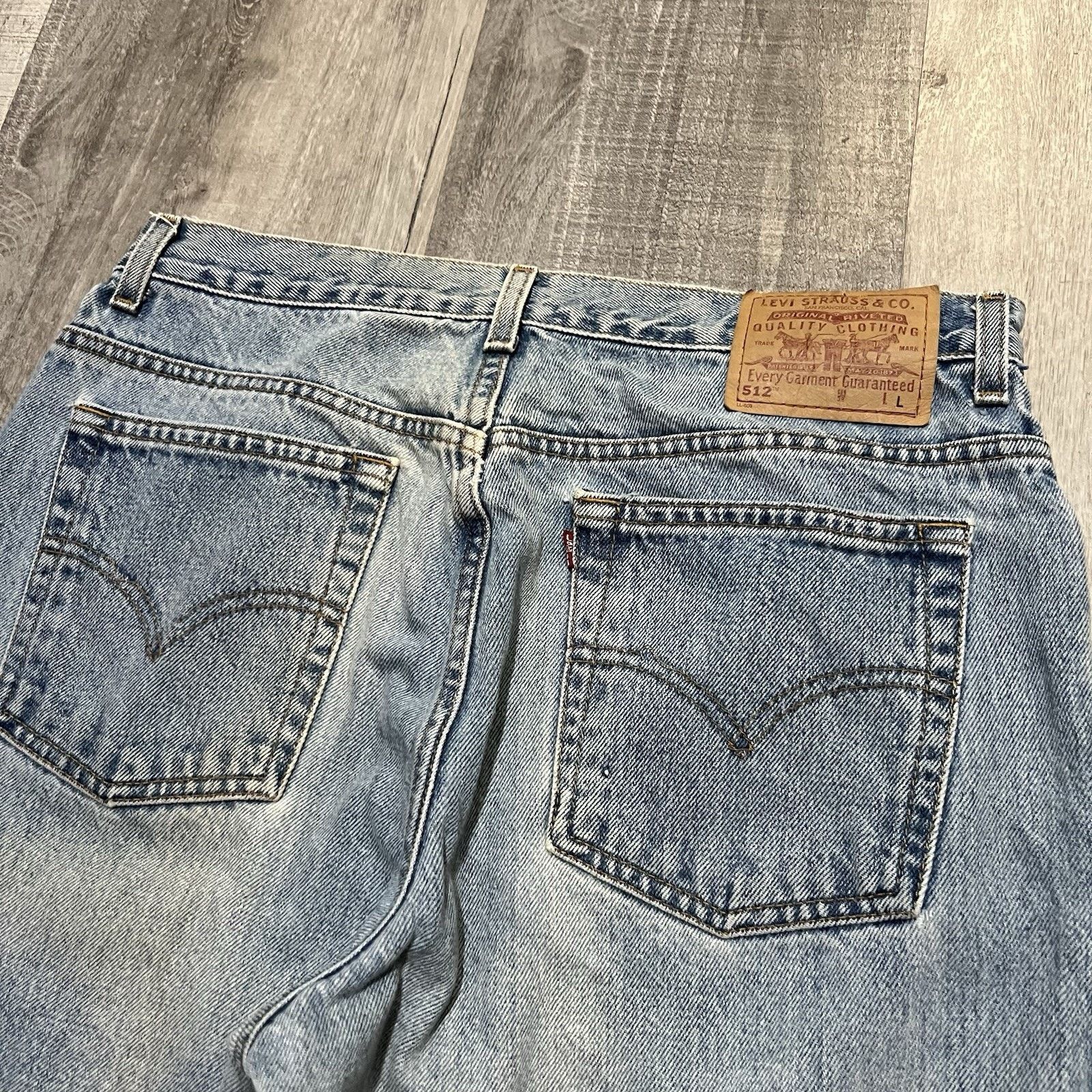 Levi's VTG Levis 512 Womens Faded Jeans 90s Denim Size 32x32 Size 36" / US 14 / IT 50 - 4 Thumbnail
