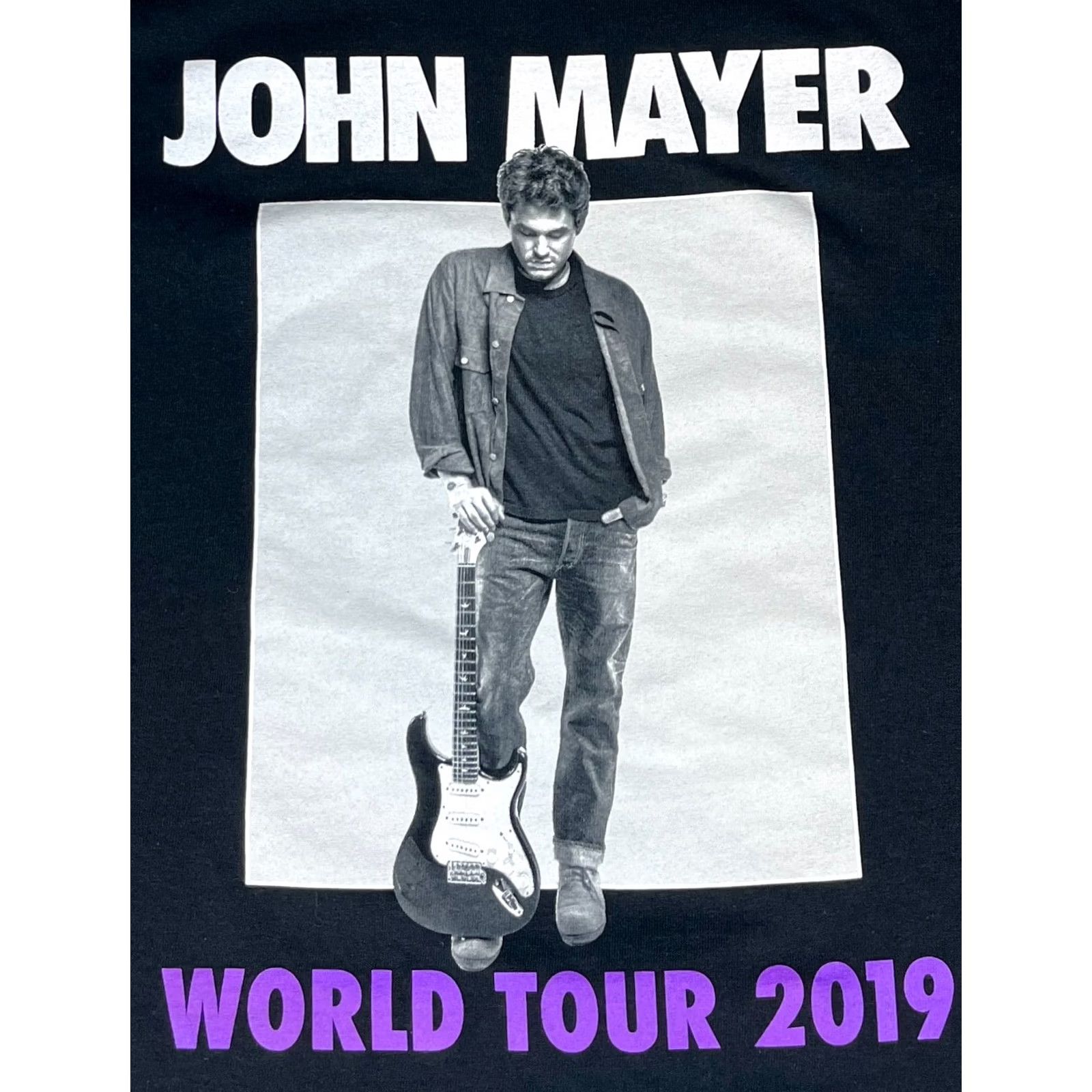 Gildan John Mayer World Tour 2019 T-Shirt Double-Sided Sz S Men Graphic Print Crew Neck Black Cotton Gildan Regular Size: S Vintage-Style? Size US S / EU 44-46 / 1 - 4 Thumbnail