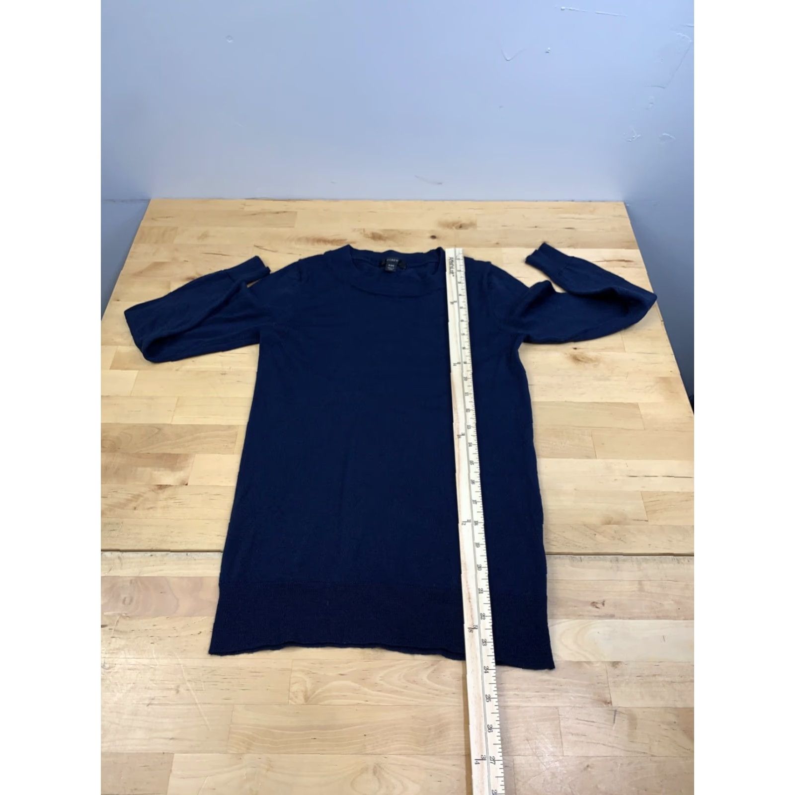 J.Crew J.CREW Sweater Tippi Wool Pullover Blue 2XS Womens Knit Long Sleeve Regular Modern Runway Casual Winter Fall Spring Size XXS / US 00 / IT 34 - 7 Thumbnail